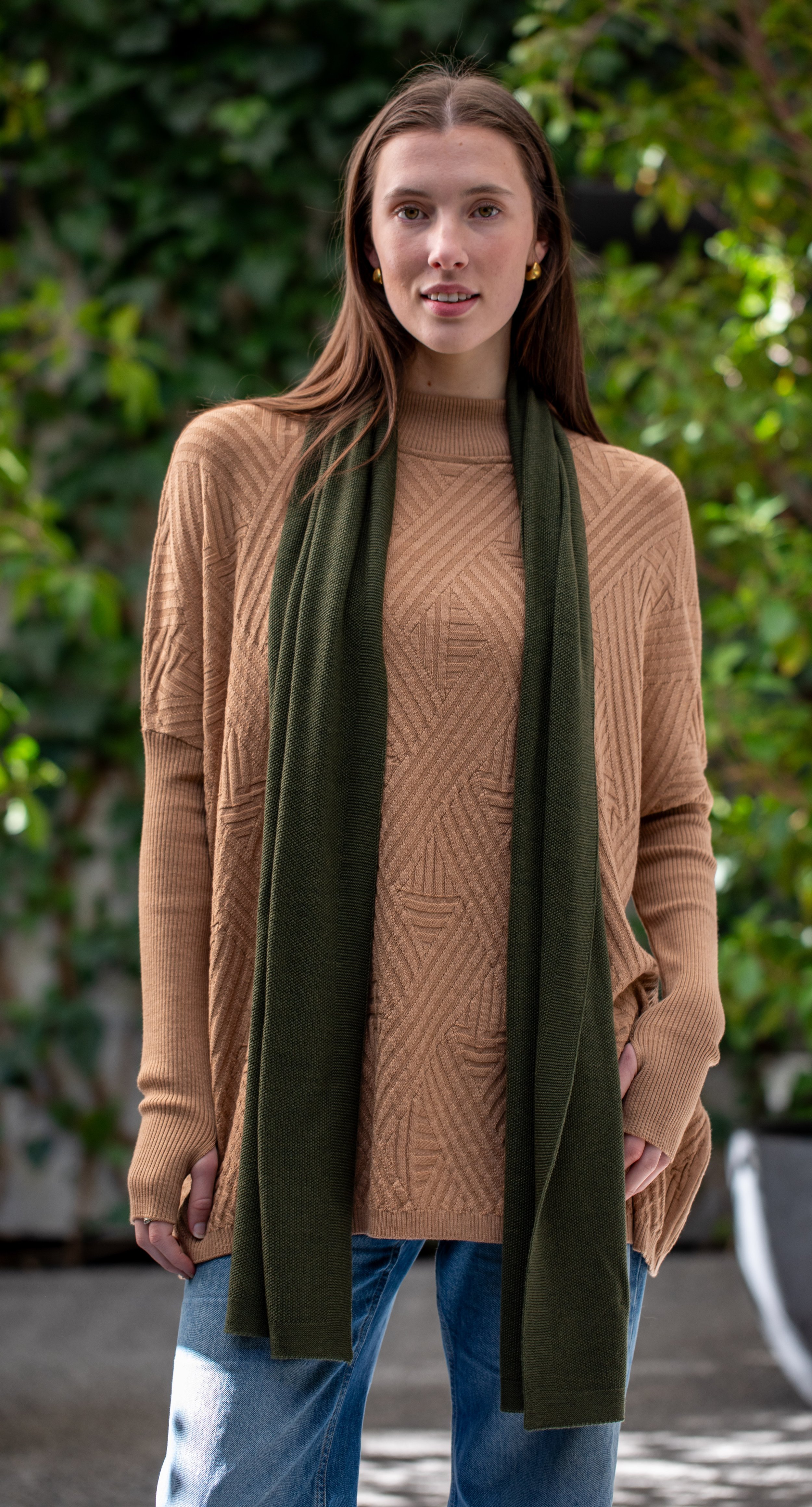 Moss Stitch Scarf