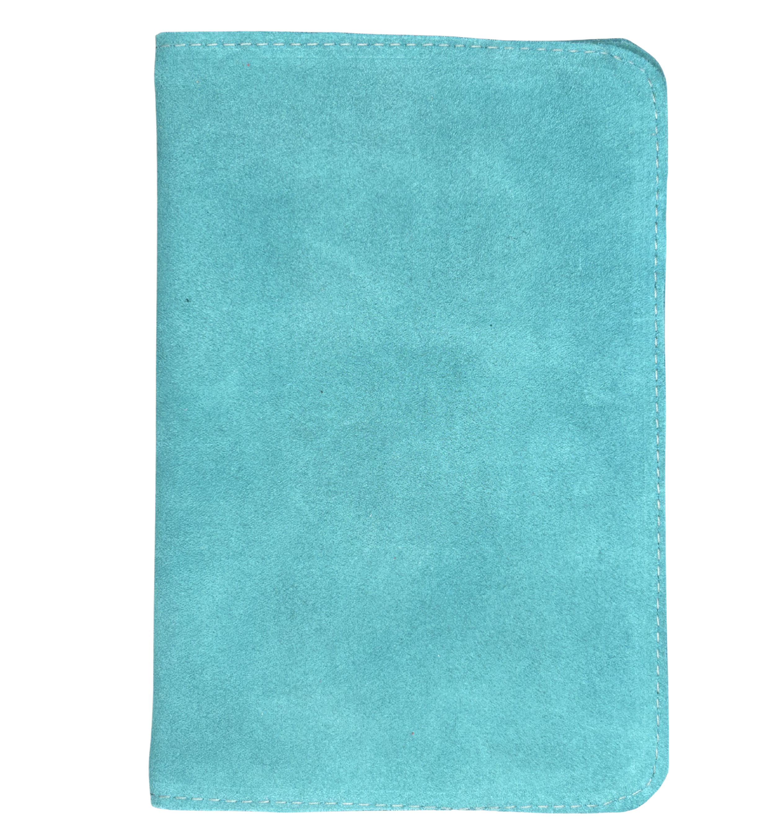 Turquoise suede A5 journal case