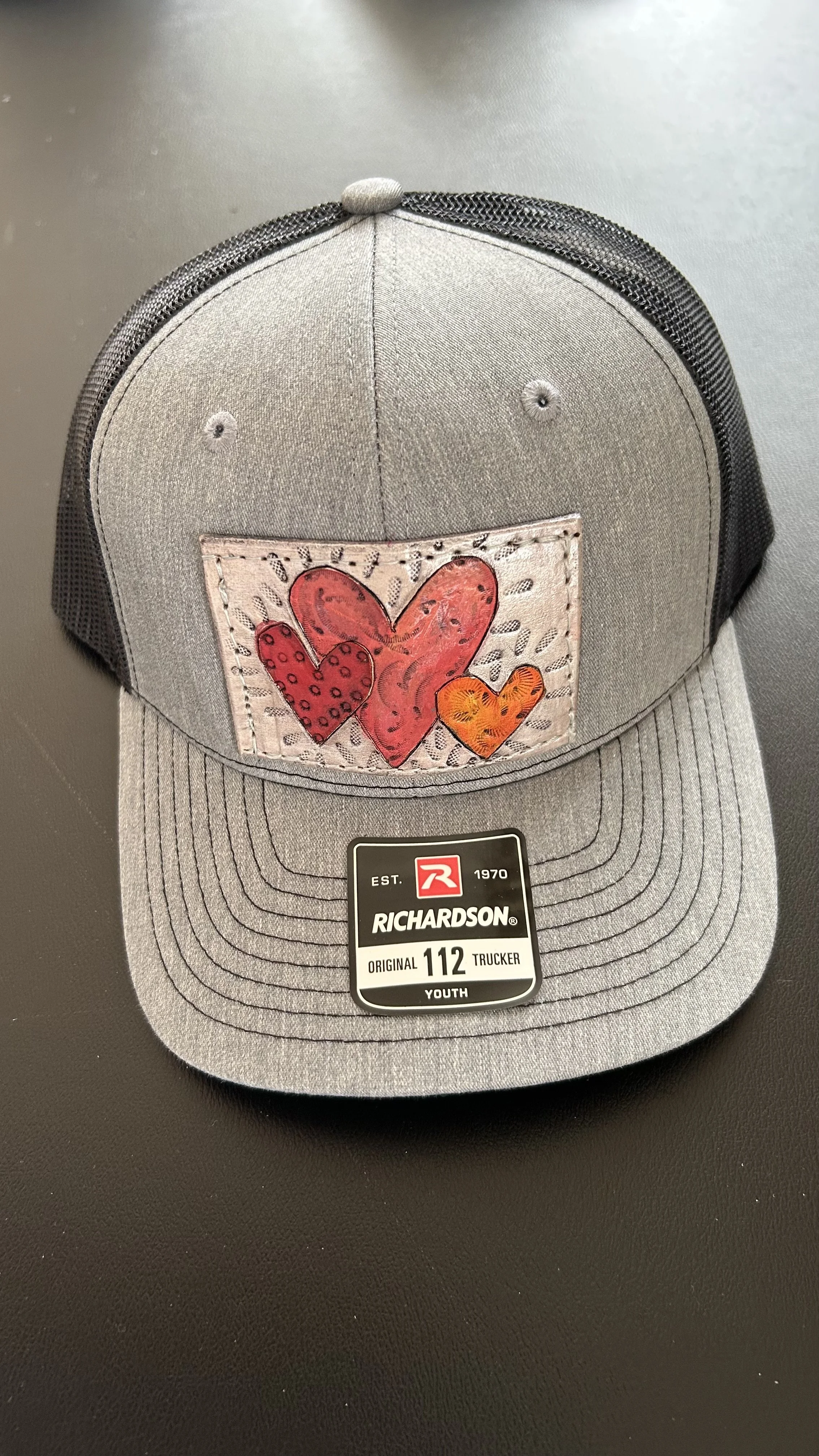 Hat - 3 Hearts - Youth Sized