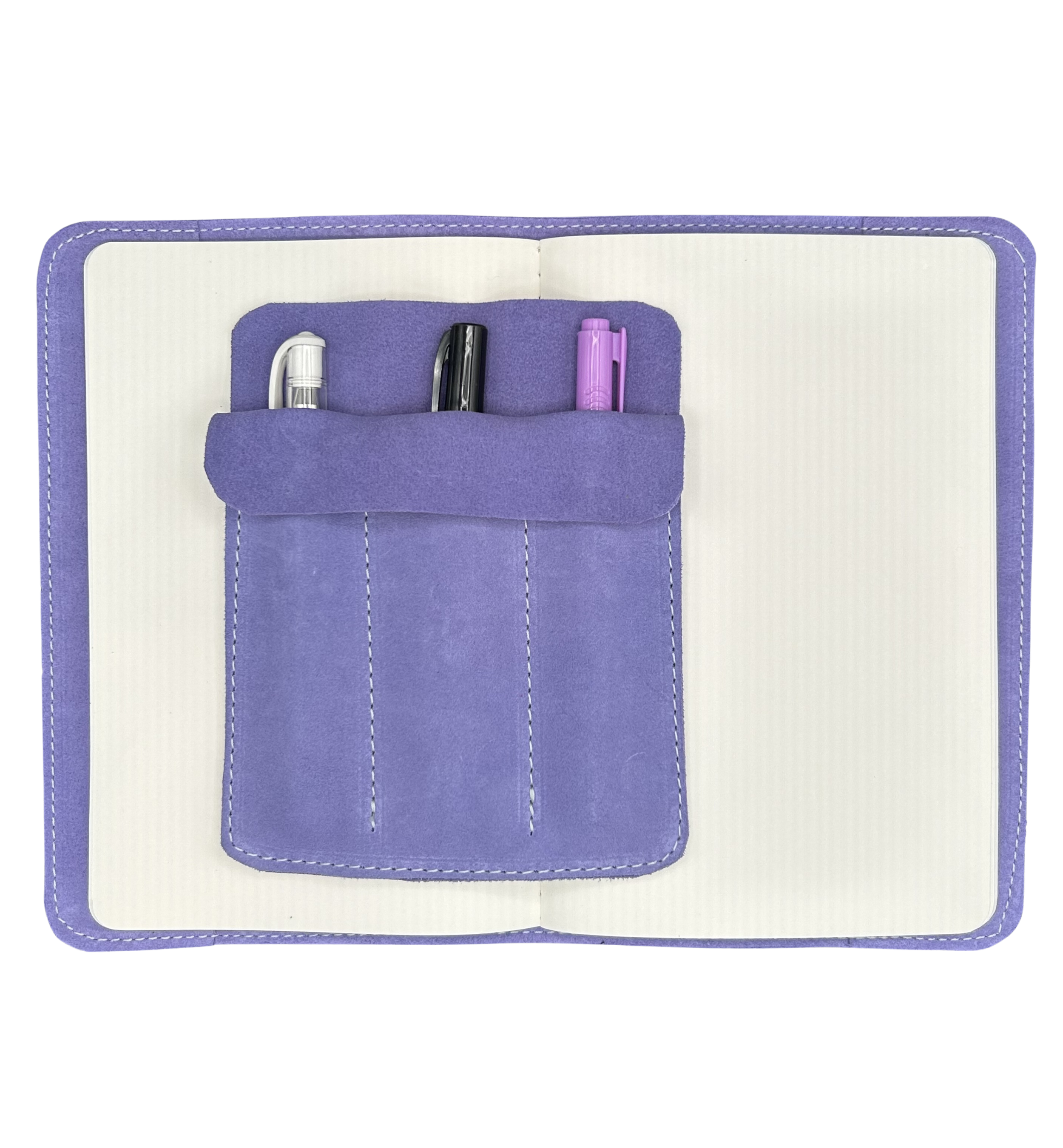 Suede Case for Three Pens