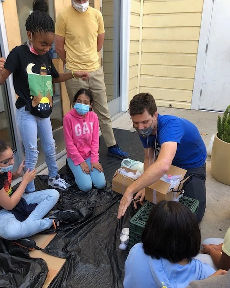 Happy National Summer Learning week! The fourth grade egg drop was a big success with all eggs surviving the three story plunge! 🥚🪂
 #SummerLearningWeek #DiscoverSTEMandSoar