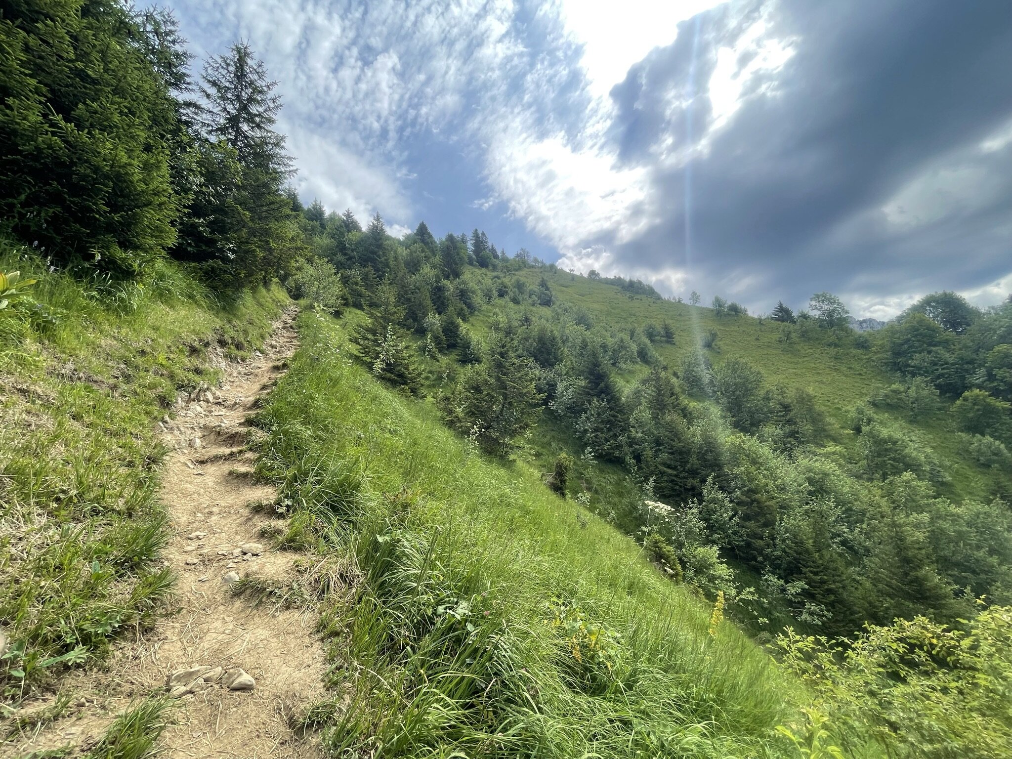  The trail of the VK, near the top 