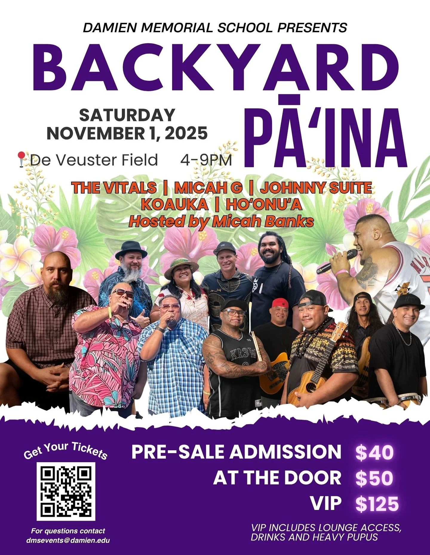 🚨 Update! The link to grab your Backyard Pa&lsquo;ina tickets has been updated! 🎶🌺 Tap the link in bio to secure your spot for November 1!

Don&rsquo;t forget to include the student&rsquo;s name in the purchase in order to participate in the ticke
