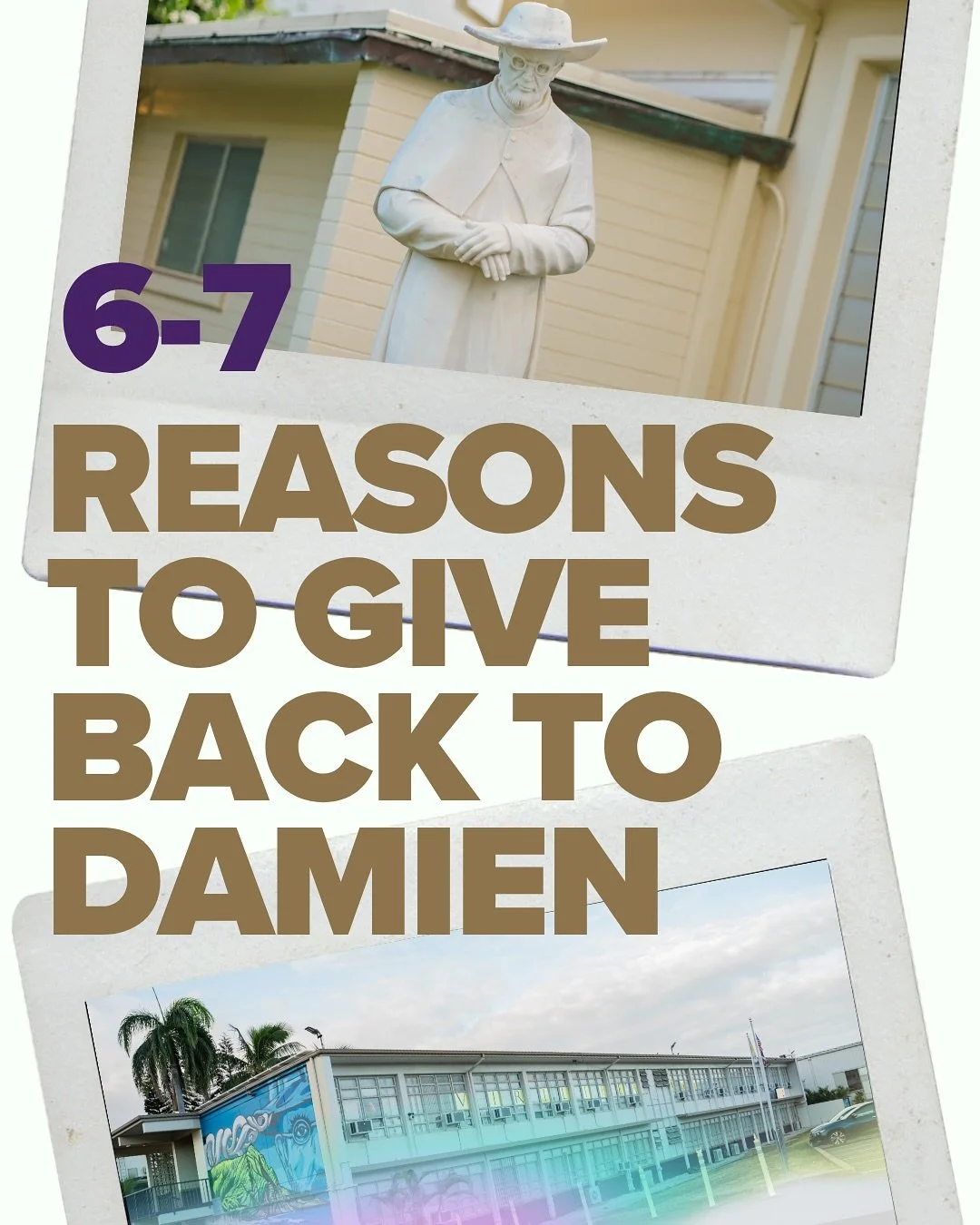 Final day for Day of Giving 

Reason #7 is up to you. Be part of Damien, a part of our school, and a part of the legacy.

&mdash;

Join us today on our final Day of Giving to help make a Damien education possible for every student who dreams of becom