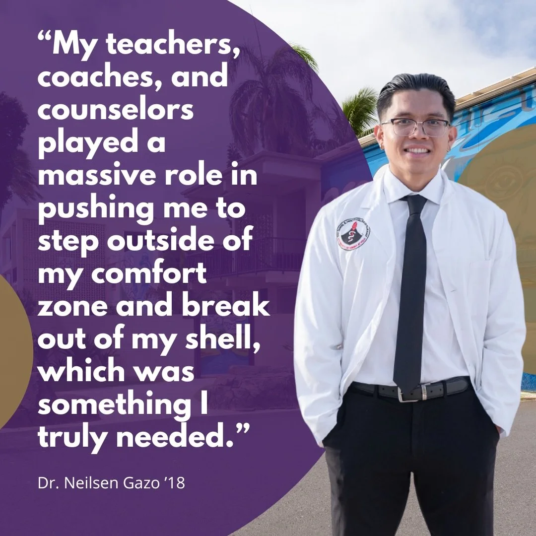 From Monarch to Doctor 

Dr. Neilsen Gazo &rsquo;18 is a proud Damien alumnus who recently earned his Doctor of Pharmacy degree and is now pursuing his dream of becoming a clinical critical care pharmacist.

Reflecting on his time at Damien, Gazo sha
