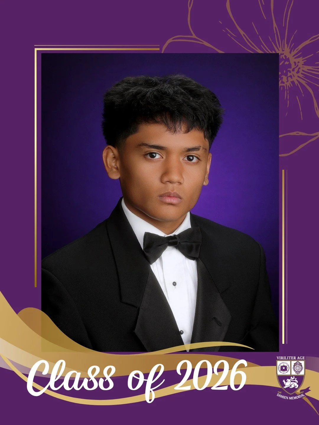 🎓 Countdown to Graduation | Class of 2026

Congratulations, Jordan, a proud member of the Damien Memorial School Class of 2026.

Wishing you all the best on your next chapter.

Help us congratulate Jordan in the comments below 💜💛

#WeAreDamien #Cl
