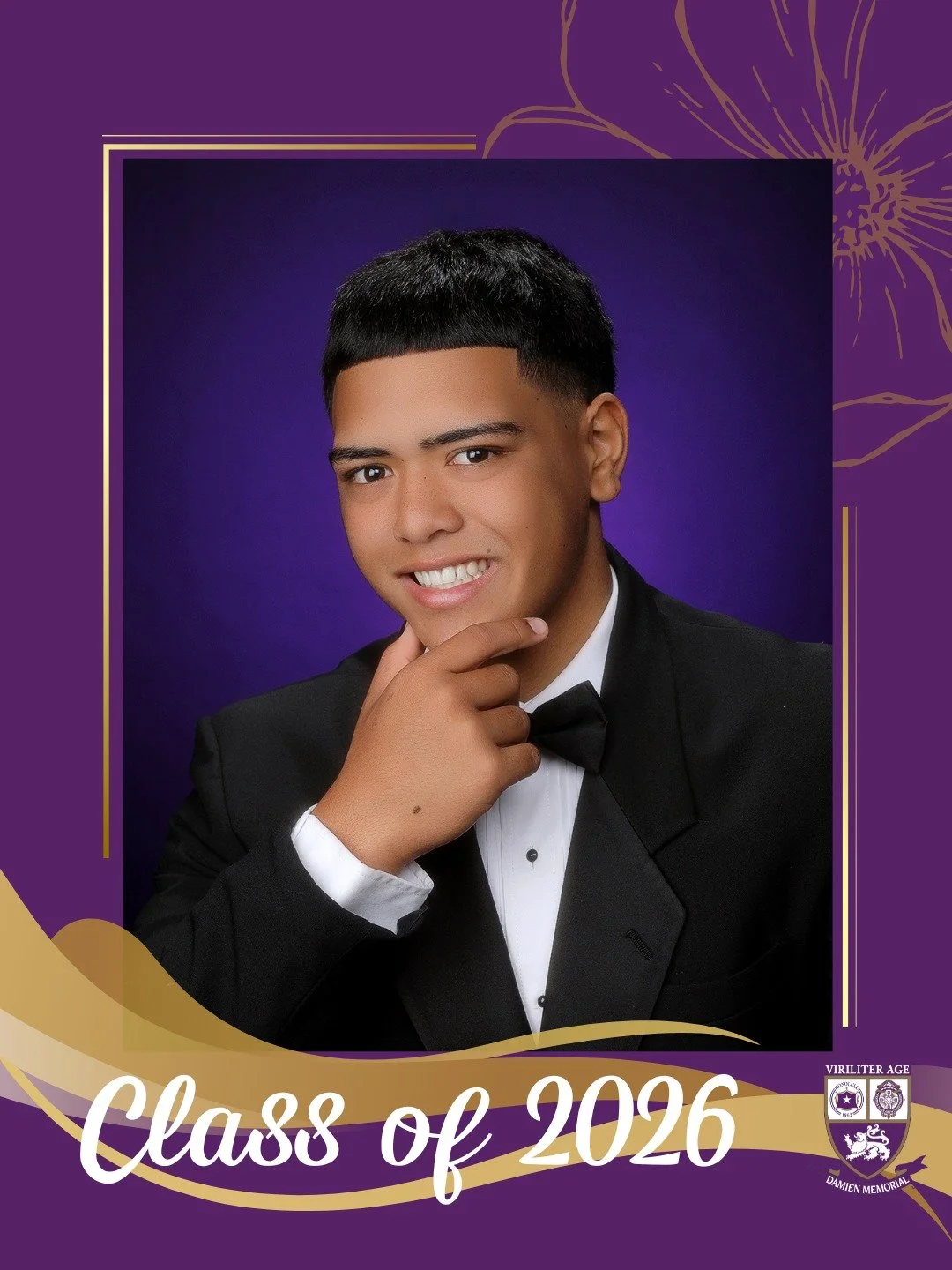🎓 Countdown to Graduation | Class of 2026

Congratulations, Urijah, a proud member of the Damien Memorial School Class of 2026.

Wishing you all the best on your next chapter.

Help us congratulate Urijah in the comments below 💜💛

#WeAreDamien #Cl