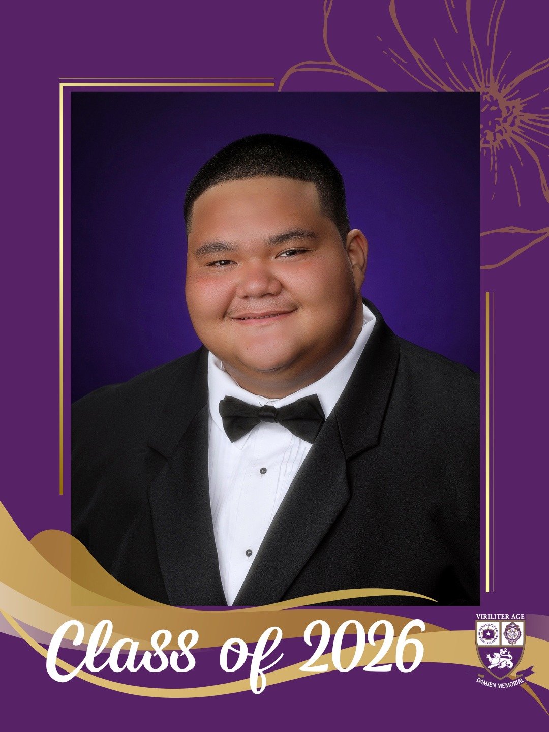 🎓 Countdown to Graduation | Class of 2026 

Congratulations, Lucian, a proud member of the Damien Memorial School Class of 2026. 

Wishing you all the best on your next chapter. 

Help us congratulate Lucian in the comments below 💜💛

#WeAreDamien 