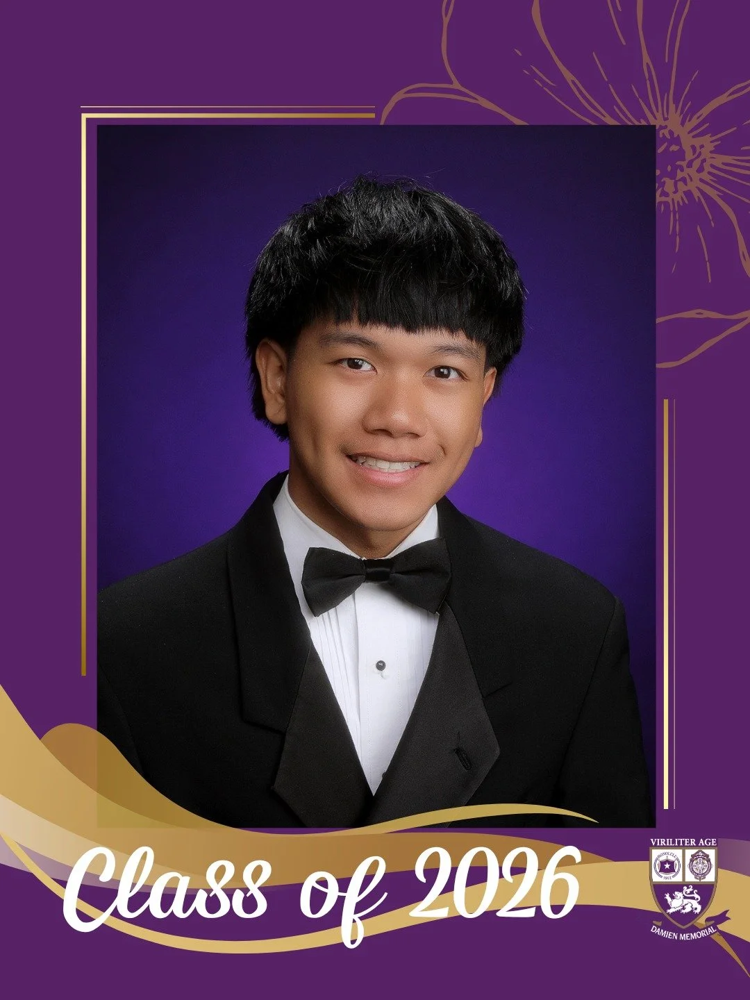 🎓 Countdown to Graduation | Class of 2026 

Congratulations, Jeidan, a proud member of the Damien Memorial School Class of 2026. 

Wishing you all the best on your next chapter. 

Help us congratulate Jeidan in the comments below 💜💛

#WeAreDamien 