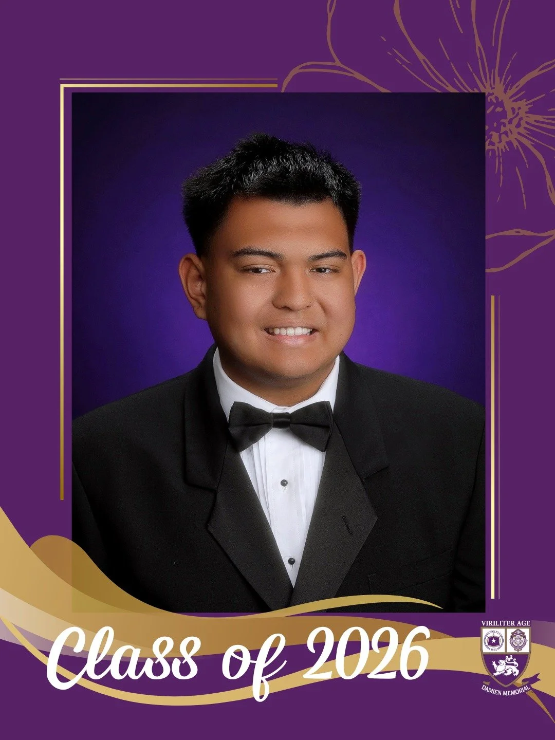 🎓 Countdown to Graduation | Class of 2026 

Congratulations, Anthony, a proud member of the Damien Memorial School Class of 2026. 

Wishing you all the best on your next chapter. 

Help us congratulate Anthony in the comments below 💜💛

#WeAreDamie