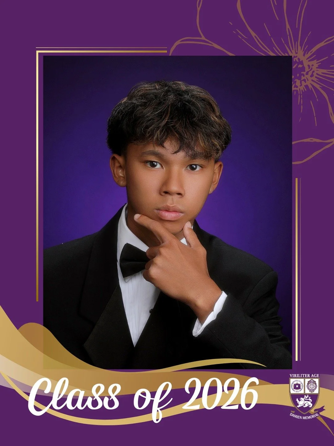🎓 Countdown to Graduation | Class of 2026 

Congratulations, Jayse, a proud member of the Damien Memorial School Class of 2026. 

Wishing you all the best on your next chapter. 

Help us congratulate Jayse in the comments below 💜💛
 
#WeAreDamien #