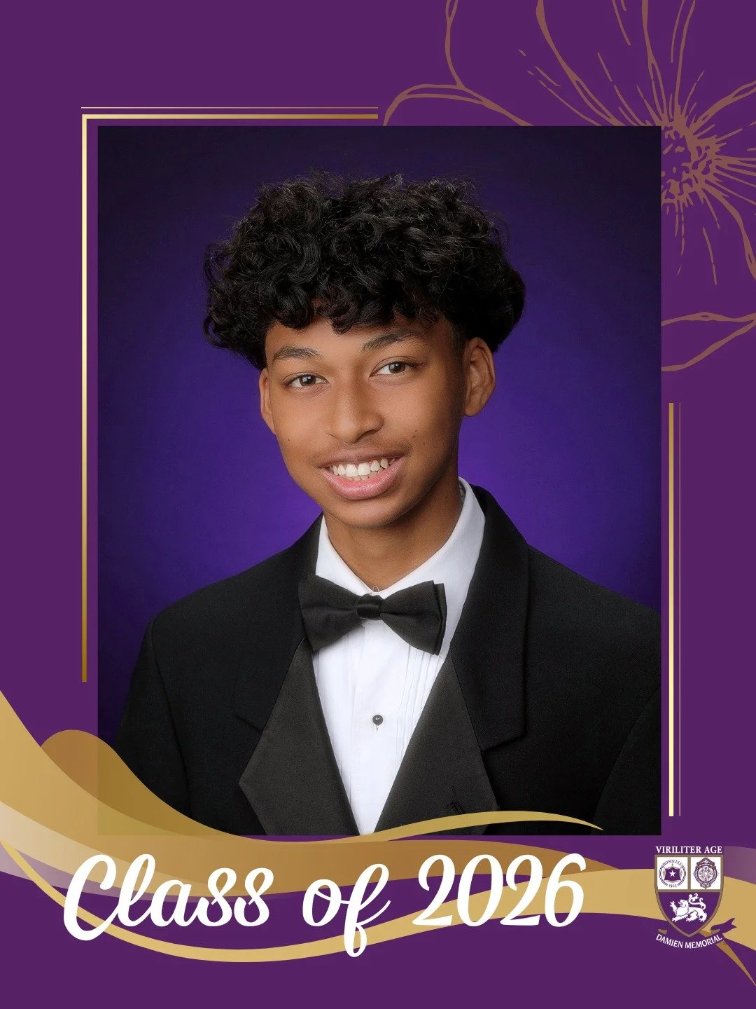 🎓 Countdown to Graduation | Class of 2026 

Congratulations, Marques, a proud member of the Damien Memorial School Class of 2026. 

Wishing you all the best on your next chapter. 

Help us congratulate Marques in the comments below 💜💛
 
#WeAreDami