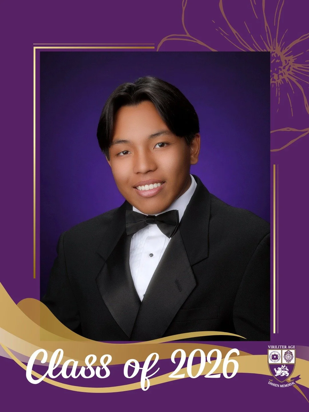 🎓 Countdown to Graduation | Class of 2026 

Congratulations, Jacob, a proud member of the Damien Memorial School Class of 2026. 

Wishing you all the best on your next chapter. 

Help us congratulate Jacob in the comments below 💜💛 

#WeAreDamien #