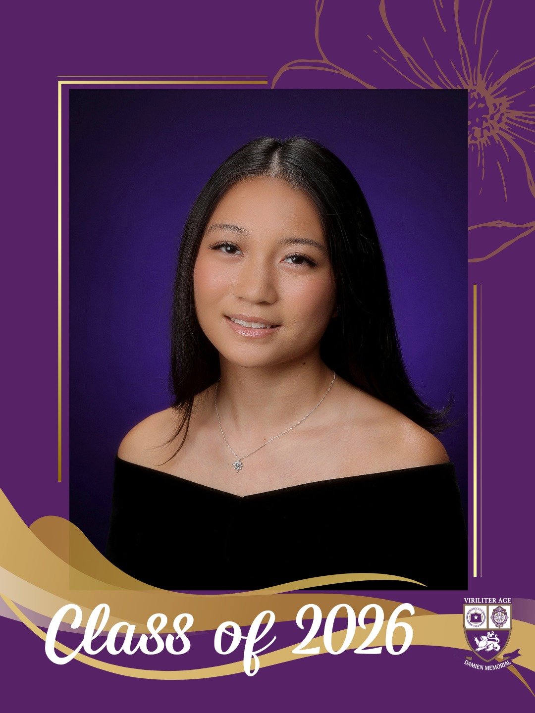 🎓 Countdown to Graduation | Class of 2026 

Congratulations, Madison, a proud member of the Damien Memorial School Class of 2026. 

Wishing you all the best on your next chapter. 

Help us congratulate Madison in the comments below 💜💛 

#WeAreDami