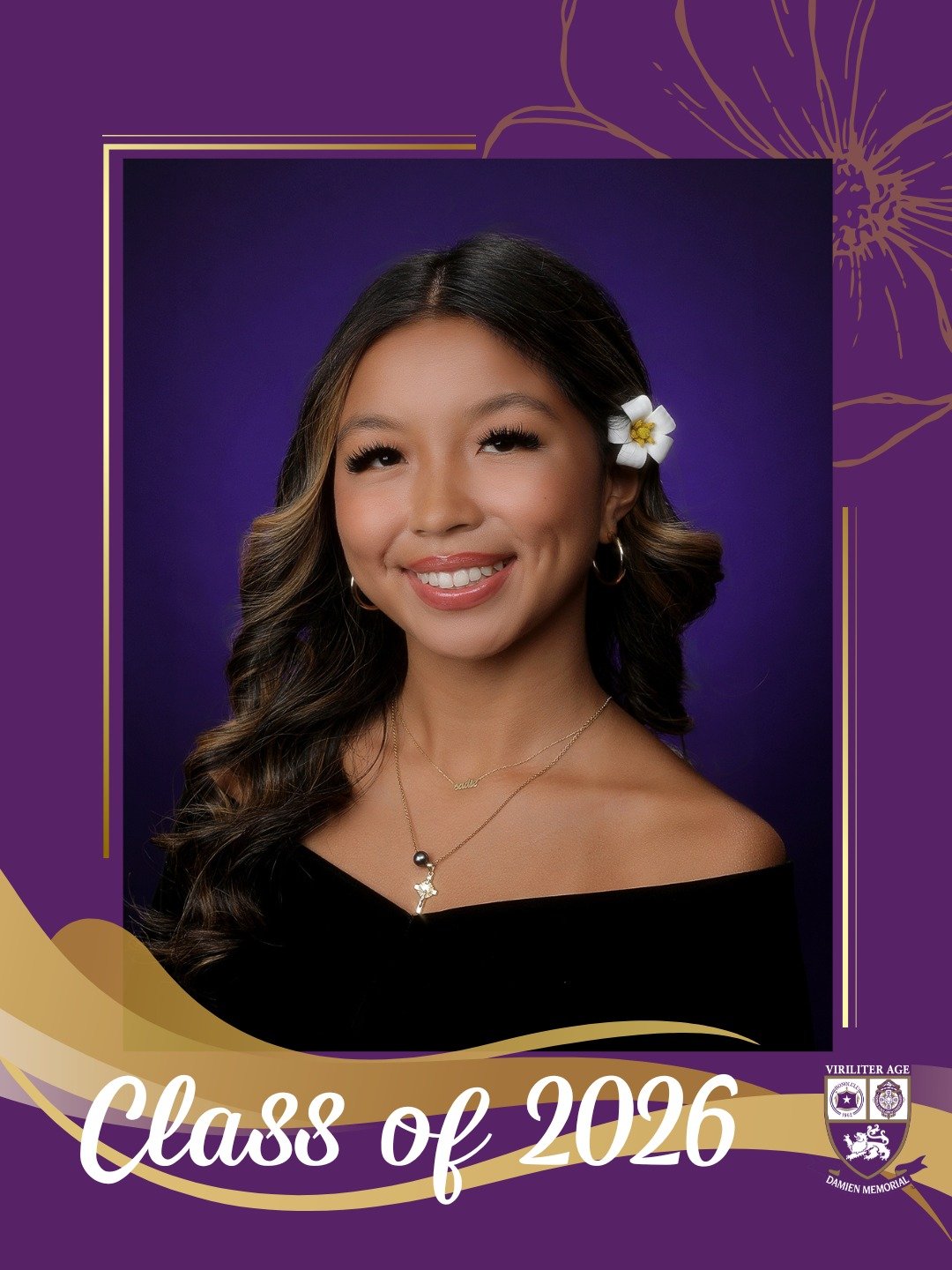 🎓 Countdown to Graduation | Class of 2026 

Congratulations, Sadie, a proud member of the Damien Memorial School Class of 2026. 

Wishing you all the best on your next chapter. 

Help us congratulate Sadie in the comments below 💜💛 

#WeAreDamien #