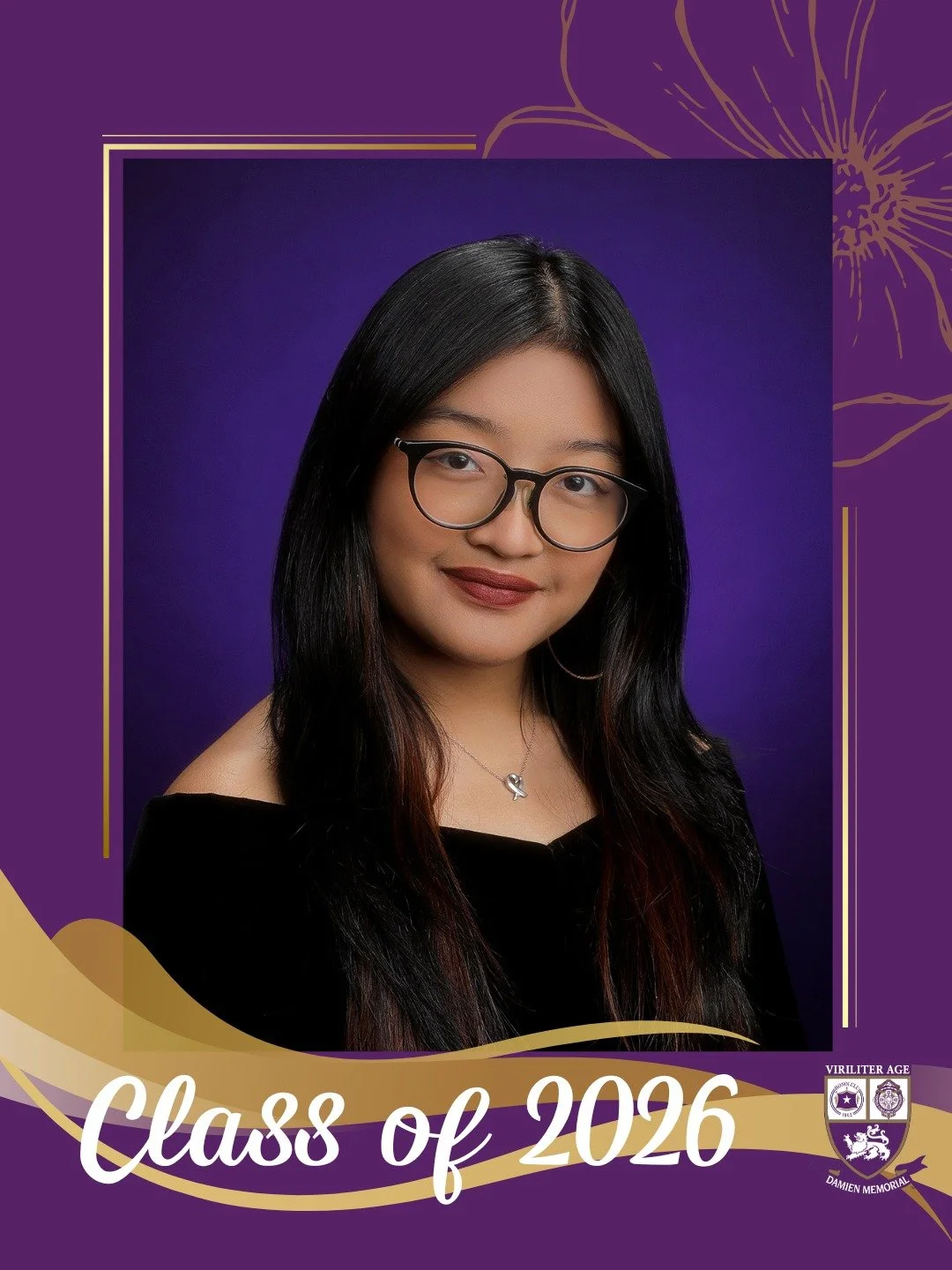 🎓 Countdown to Graduation | Class of 2026 

Congratulations, Evie, a proud member of the Damien Memorial School Class of 2026. 

Wishing you all the best on your next chapter. 

Help us congratulate Evie in the comments below 💜💛 

#WeAreDamien #Cl