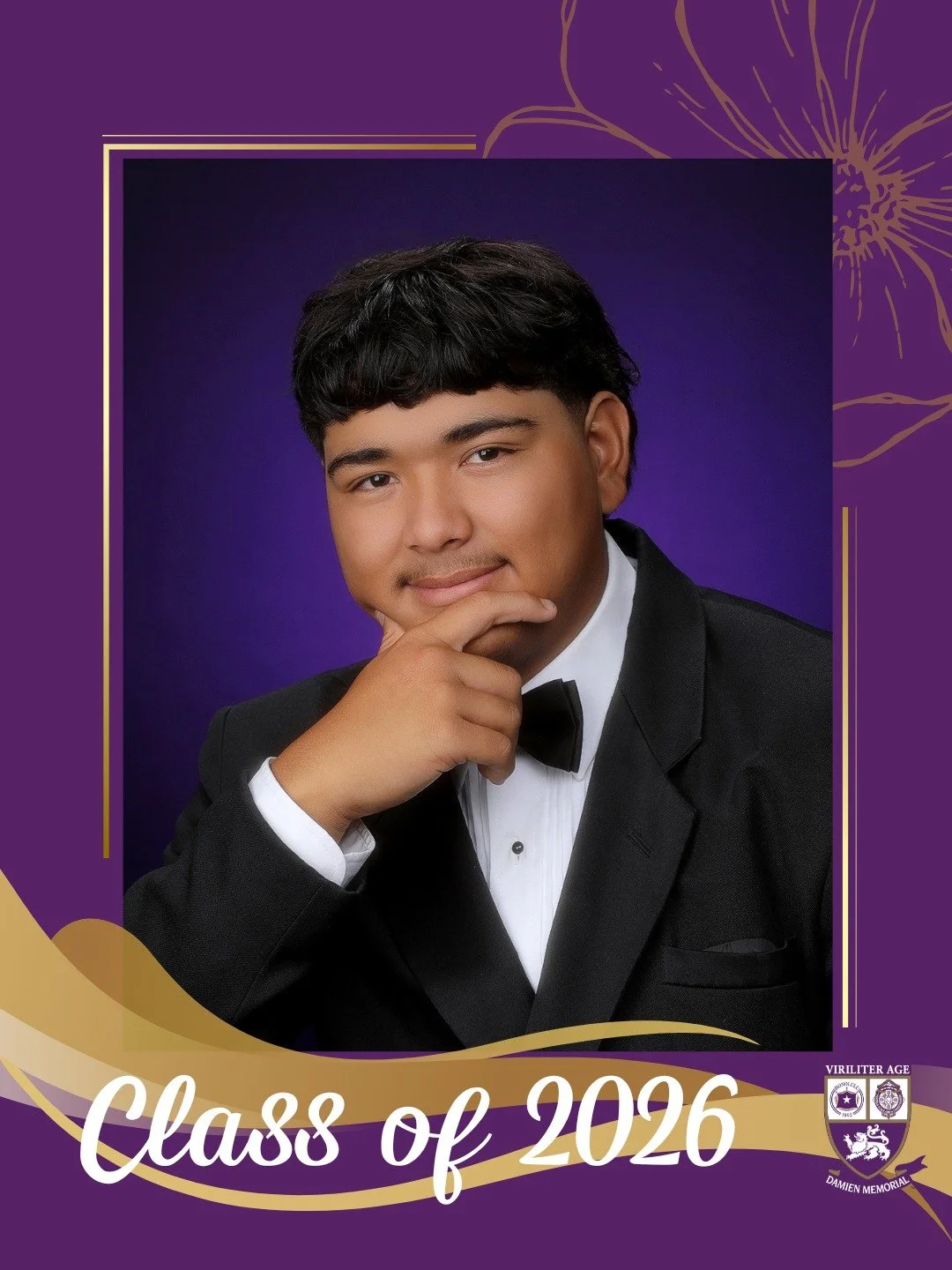 🎓 Countdown to Graduation | Class of 2026

Congratulations to Isaiah, a proud member of the Damien Memorial School Class of 2026. 

Wishing you all the best on your next chapter.

Help us congratulate Isaiah in the comments below 💜💛

#WeAreDamien 