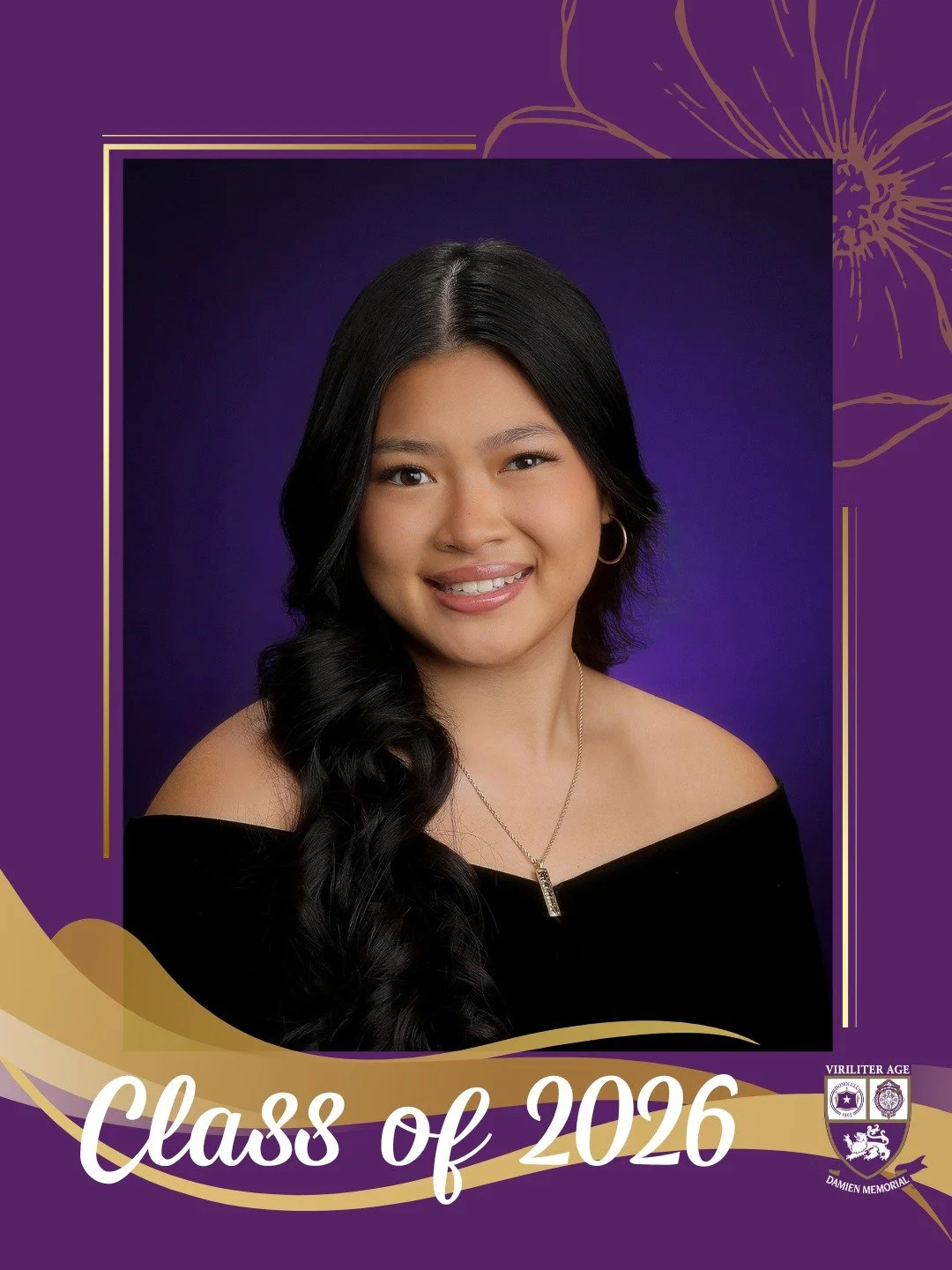 🎓 Countdown to Graduation | Class of 2026

Congratulations to Keila, a proud member of the Damien Memorial School Class of 2026. 

Wishing you all the best on your next chapter.

Help us congratulate Keila in the comments below 💜💛

#WeAreDamien #C