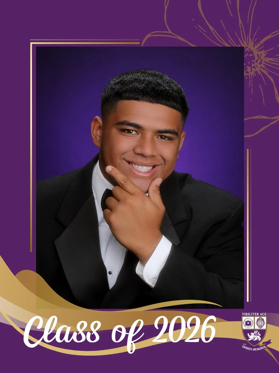 🎓 Countdown to Graduation | Class of 2026

Congratulations to Alani, a proud member of the Damien Memorial School Class of 2026. 

Wishing you all the best on your next chapter.

Help us congratulate Alani in the comments below 💜💛

#WeAreDamien #C