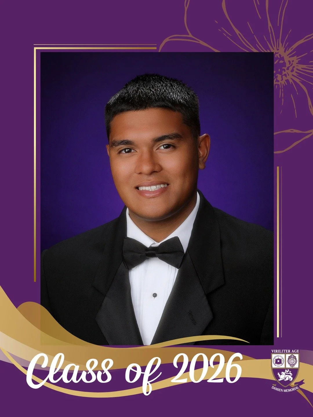 🎓 Countdown to Graduation | Class of 2026

Congratulations to Shason, a proud member of the Damien Memorial School Class of 2026. 

Wishing you all the best on your next chapter.

Help us congratulate Shason in the comments below 💜💛

#WeAreDamien 