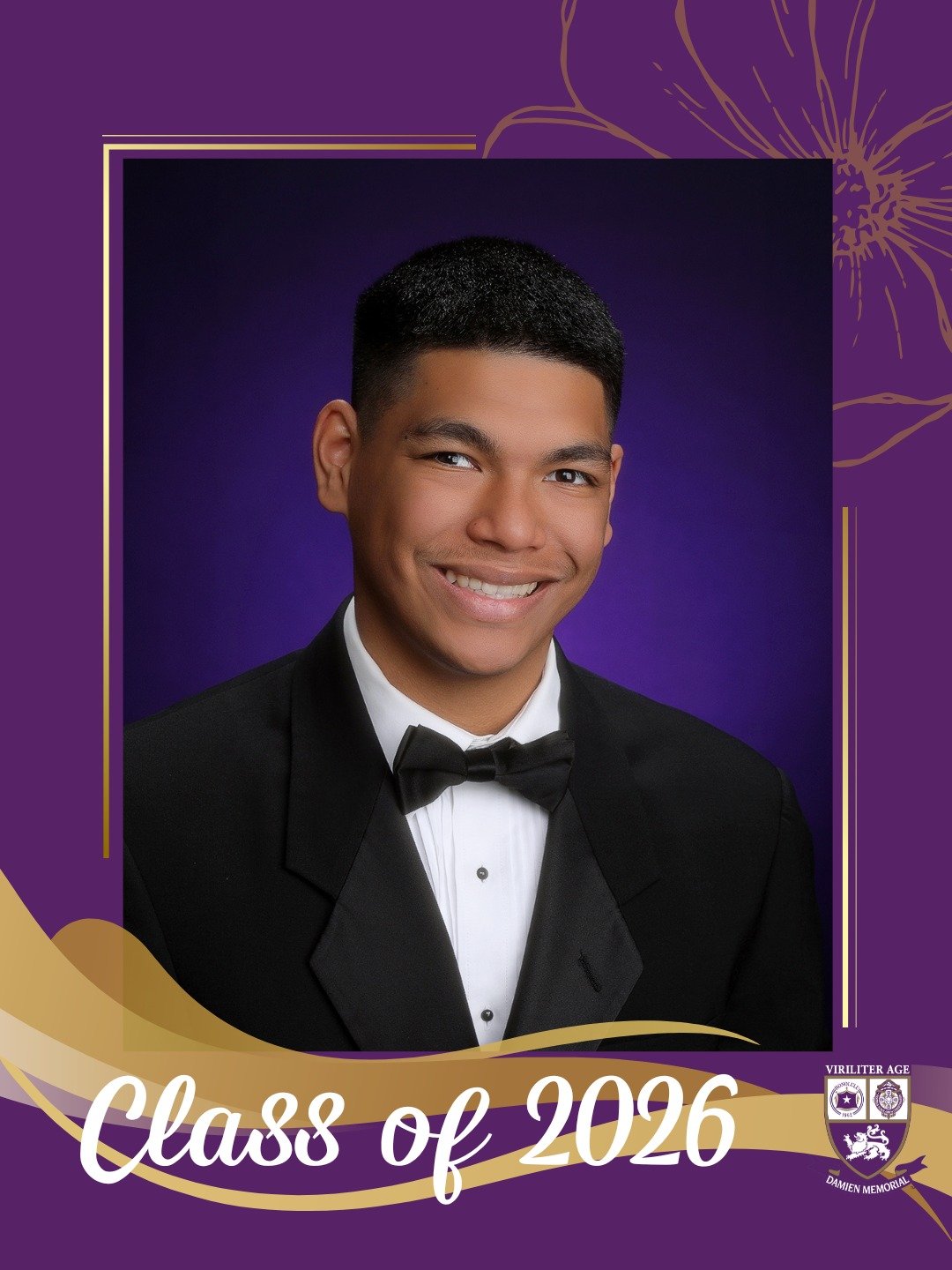 🎓 Countdown to Graduation | Class of 2026

Congratulations to Vincent, a proud member of the Damien Memorial School Class of 2026. 

Wishing you all the best on your next chapter.

Help us congratulate Vincent in the comments below 💜💛

#WeAreDamie
