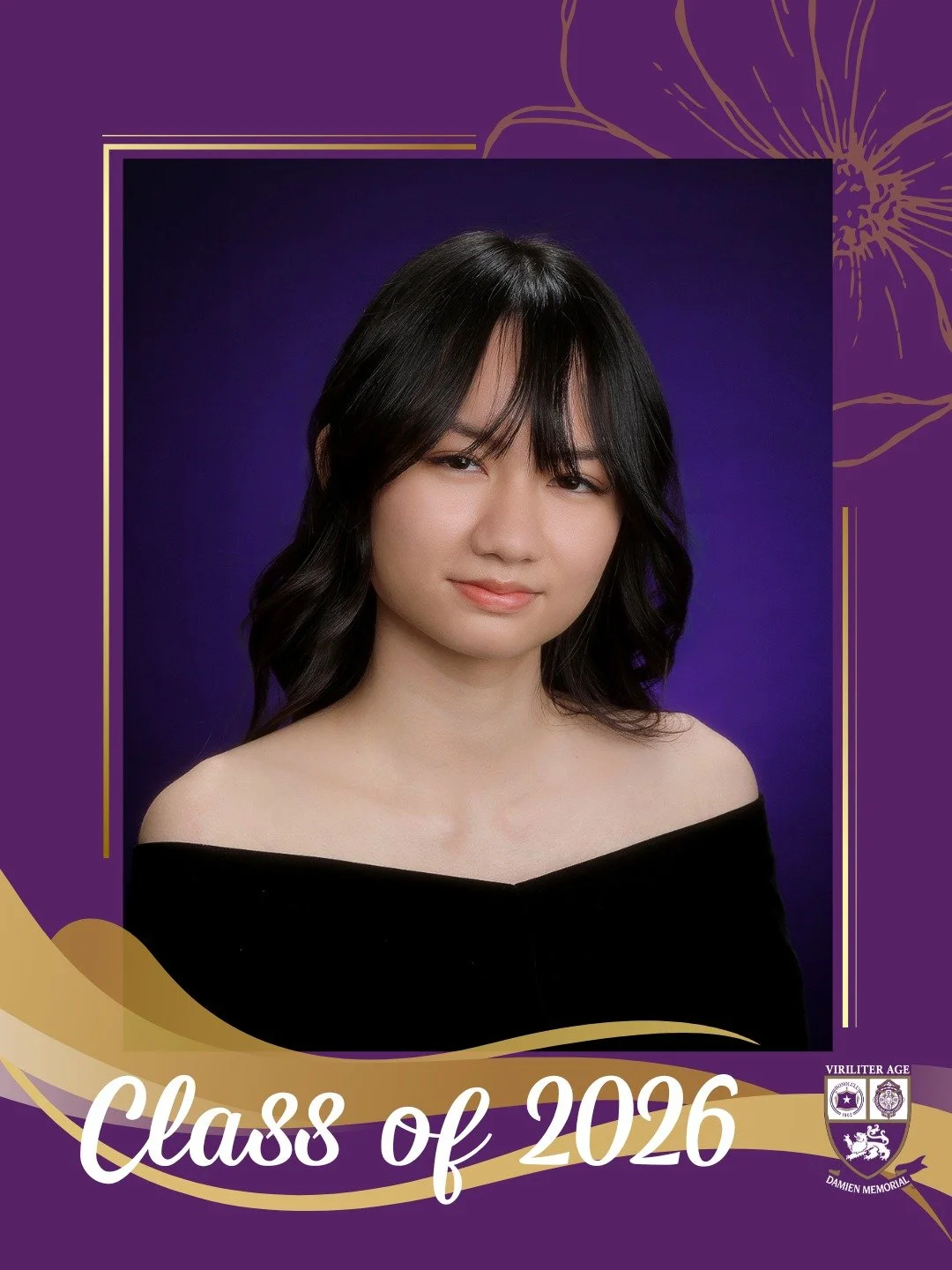 🎓 Countdown to Graduation | Class of 2026

Congratulations to Kayla, a proud member of the Damien Memorial School Class of 2026. 

Wishing you all the best on your next chapter.

Help us congratulate Kayla in the comments below 💜💛

#WeAreDamien #C