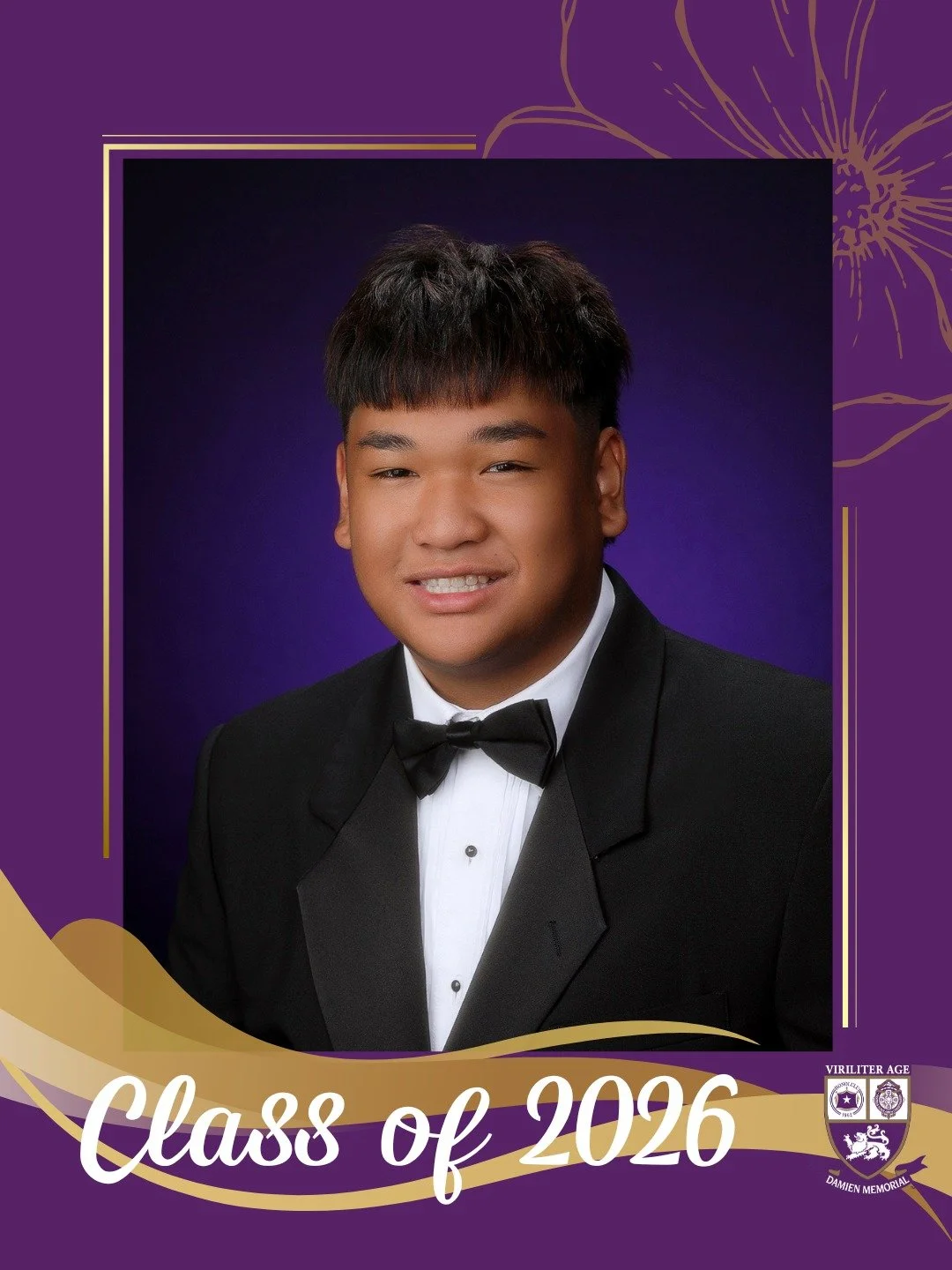 🎓 Countdown to Graduation | Class of 2026

Congratulations to Riley, a proud member of the Damien Memorial School Class of 2026. 

Wishing you all the best on your next chapter.

Help us congratulate Riley in the comments below 💜💛

#WeAreDamien #C