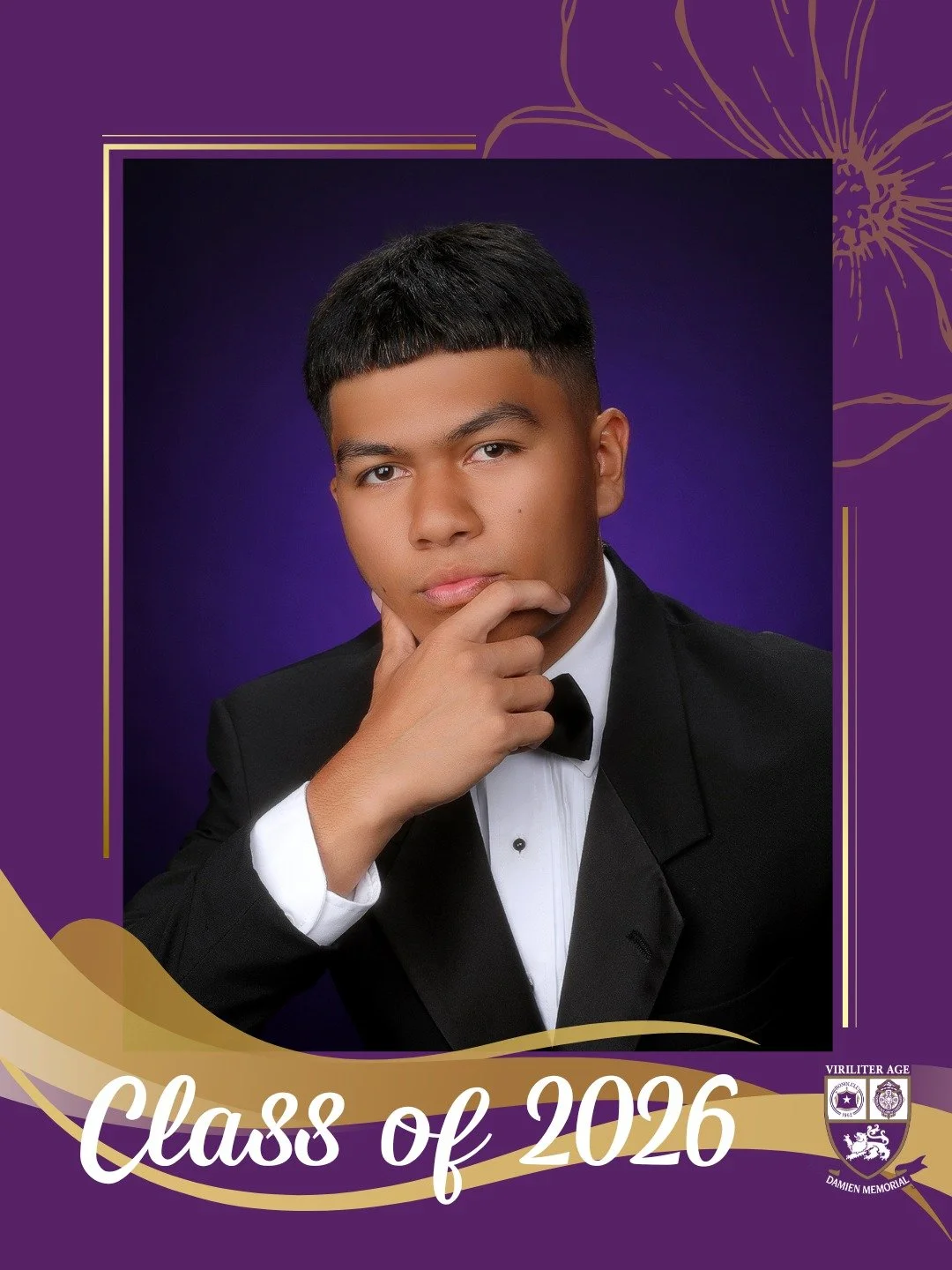 🎓 Countdown to Graduation | Class of 2026

Congratulations to Kameron, a proud member of the Damien Memorial School Class of 2026. 

Wishing you all the best on your next chapter.

Help us congratulate Kameron in the comments below 💜💛

#WeAreDamie
