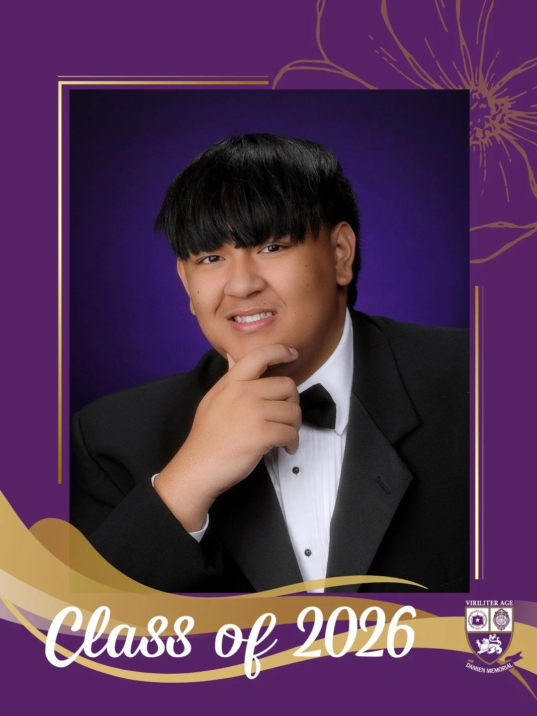 🎓 Countdown to Graduation | Class of 2026

Congratulations to Vincent, a proud member of the Damien Memorial School Class of 2026. 

Wishing you all the best on your next chapter.

Help us congratulate Vincent in the comments below 💜💛

#WeAreDamie