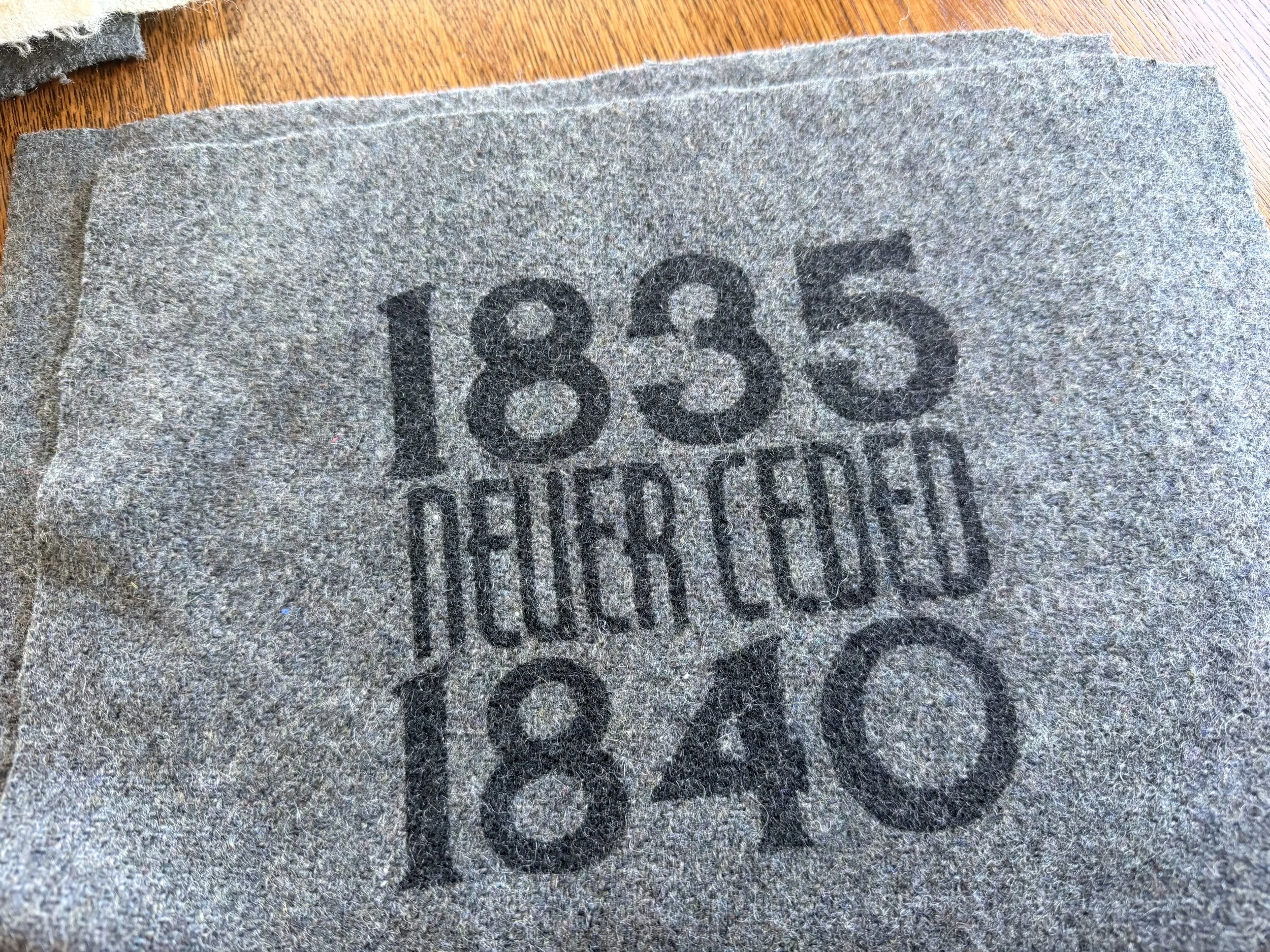 1835 NEVER CEDED 1840