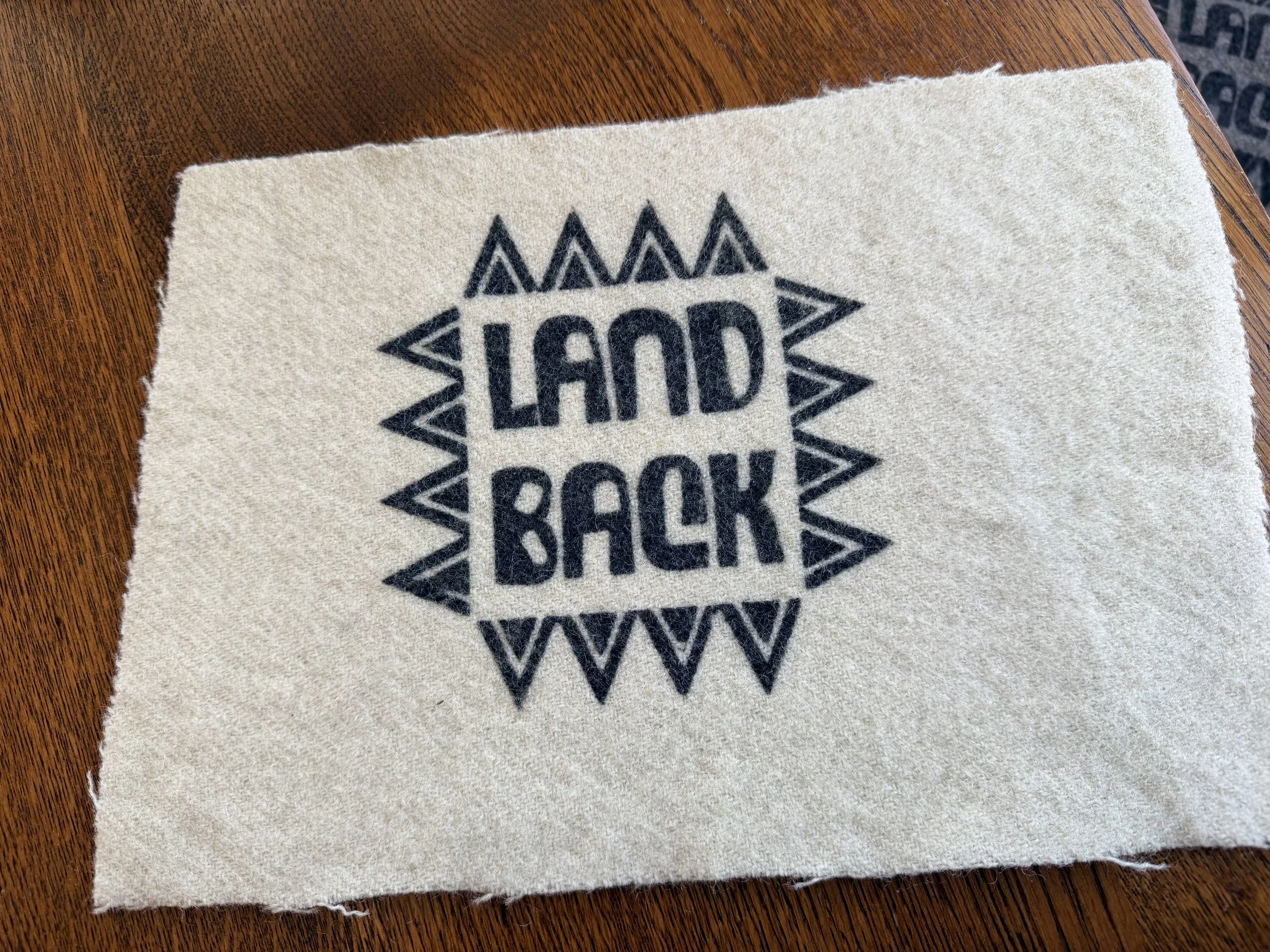LAND BACK Patch