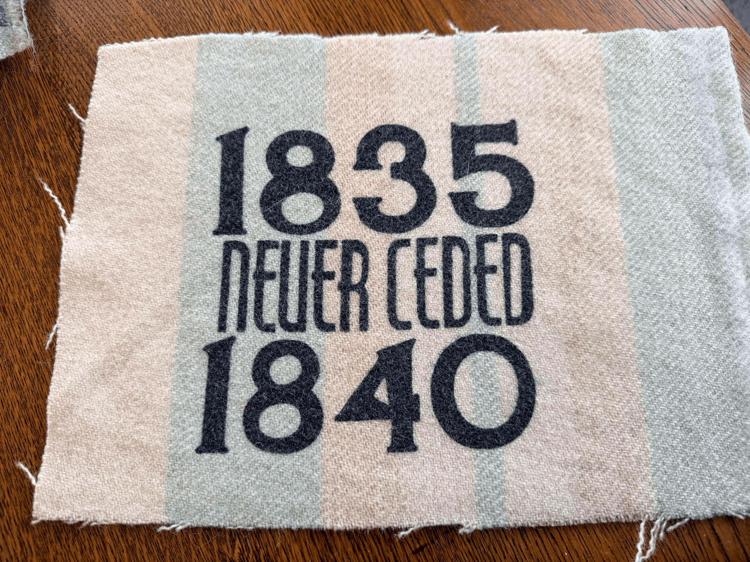 1835 NEVER CEDED 1840