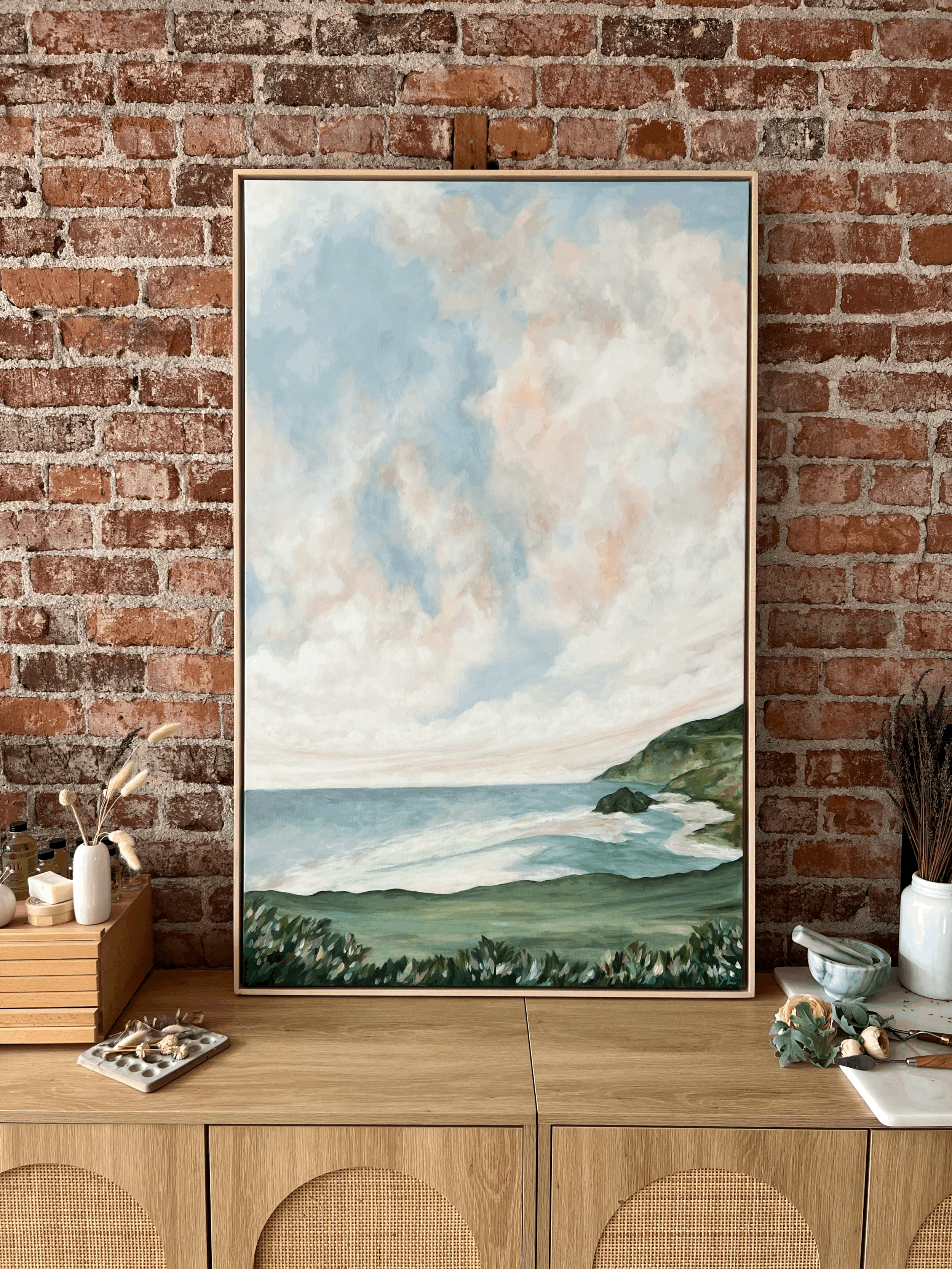 “Little Sur River Beach” 30x48