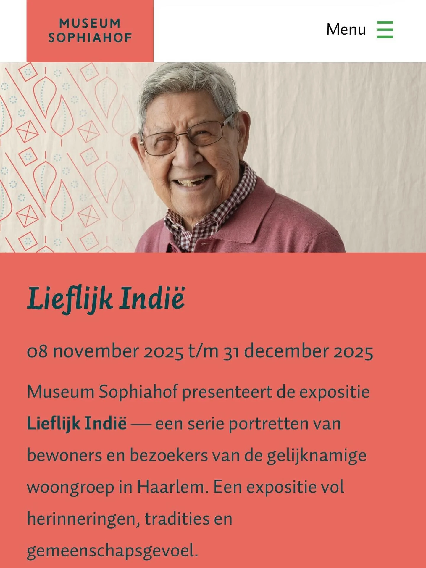 We zijn vereerd om de expositie naar aanleiding van het boek Lieflijk Indi&euml; te mogen verzorgen. Binnenkort te zien in Museum Sophiahof.

#sioh #lieflijkindi&euml; #indo #indisch #museumsophiahof #museumsophiahofdenhaag #expositie #indischenederl