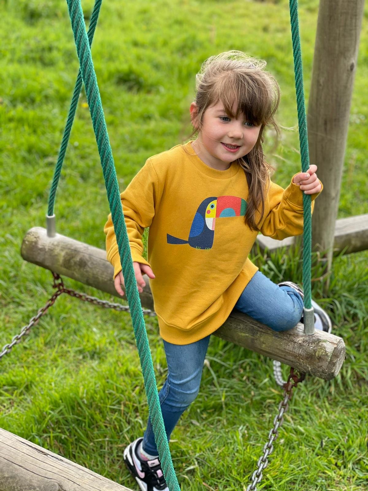 'Roy' organic toucan kids sweatshirt