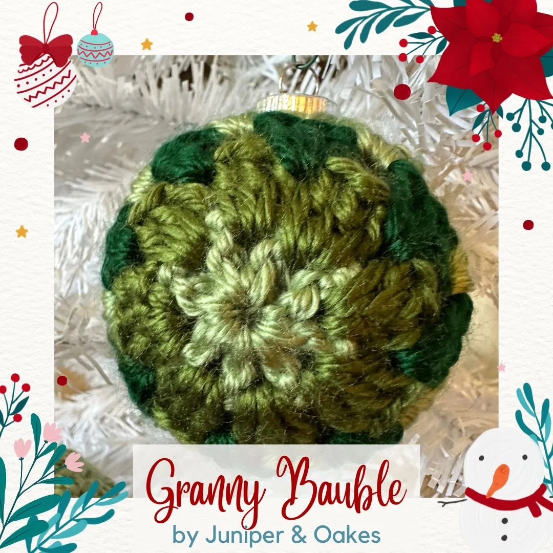 Granny Bauble Christmas Ornament - Free Crochet Pattern &amp; Video