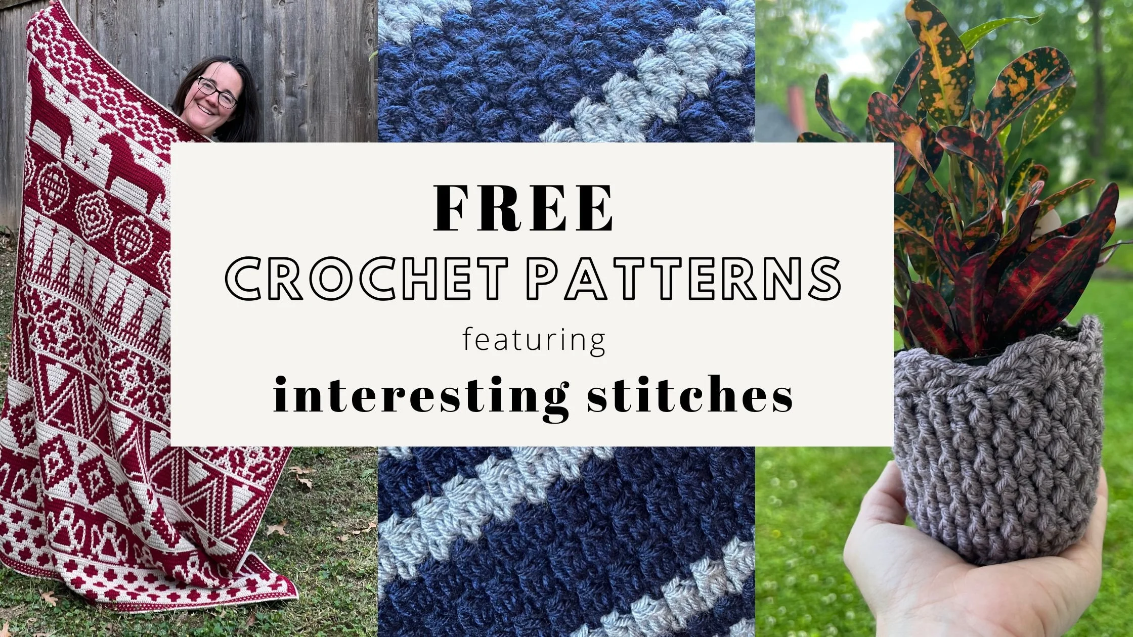 10 Free Crochet Patterns Using Interesting Stitches (Secret Santa Scavenger Hunt)