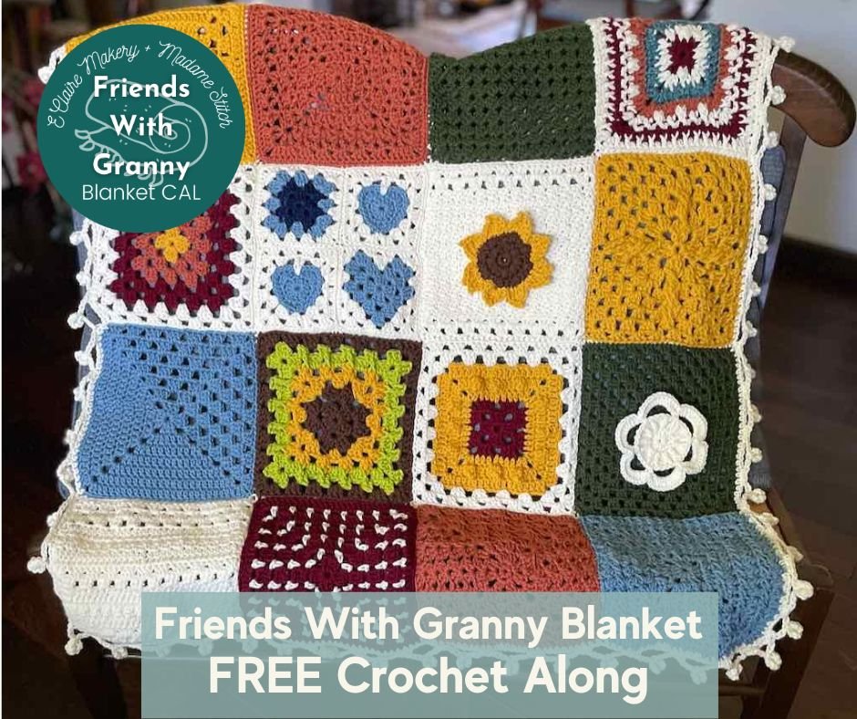 The Easy Peasy Blanket: How To Crochet A Snug Granny Square