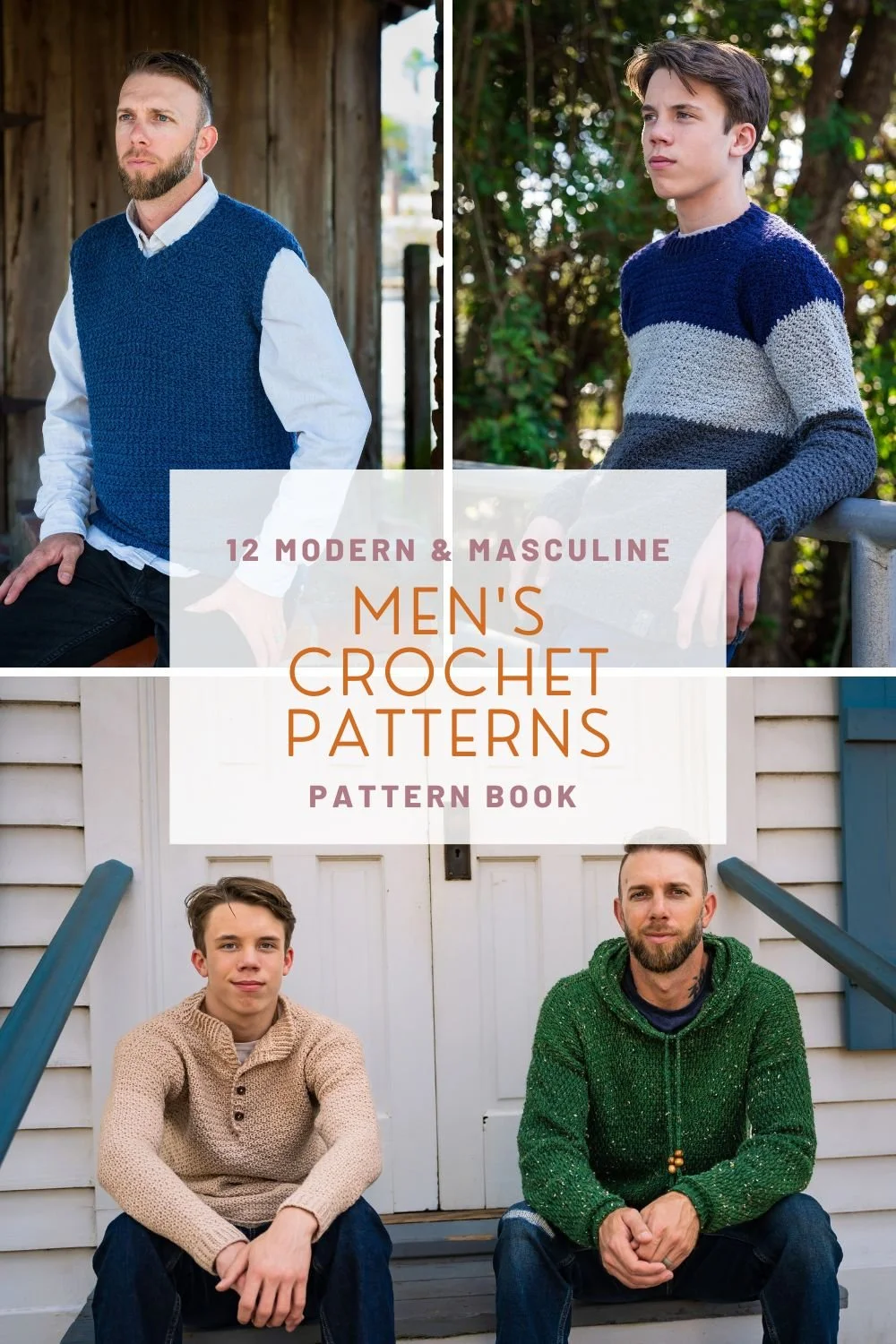 crochet makes for men, pattern book