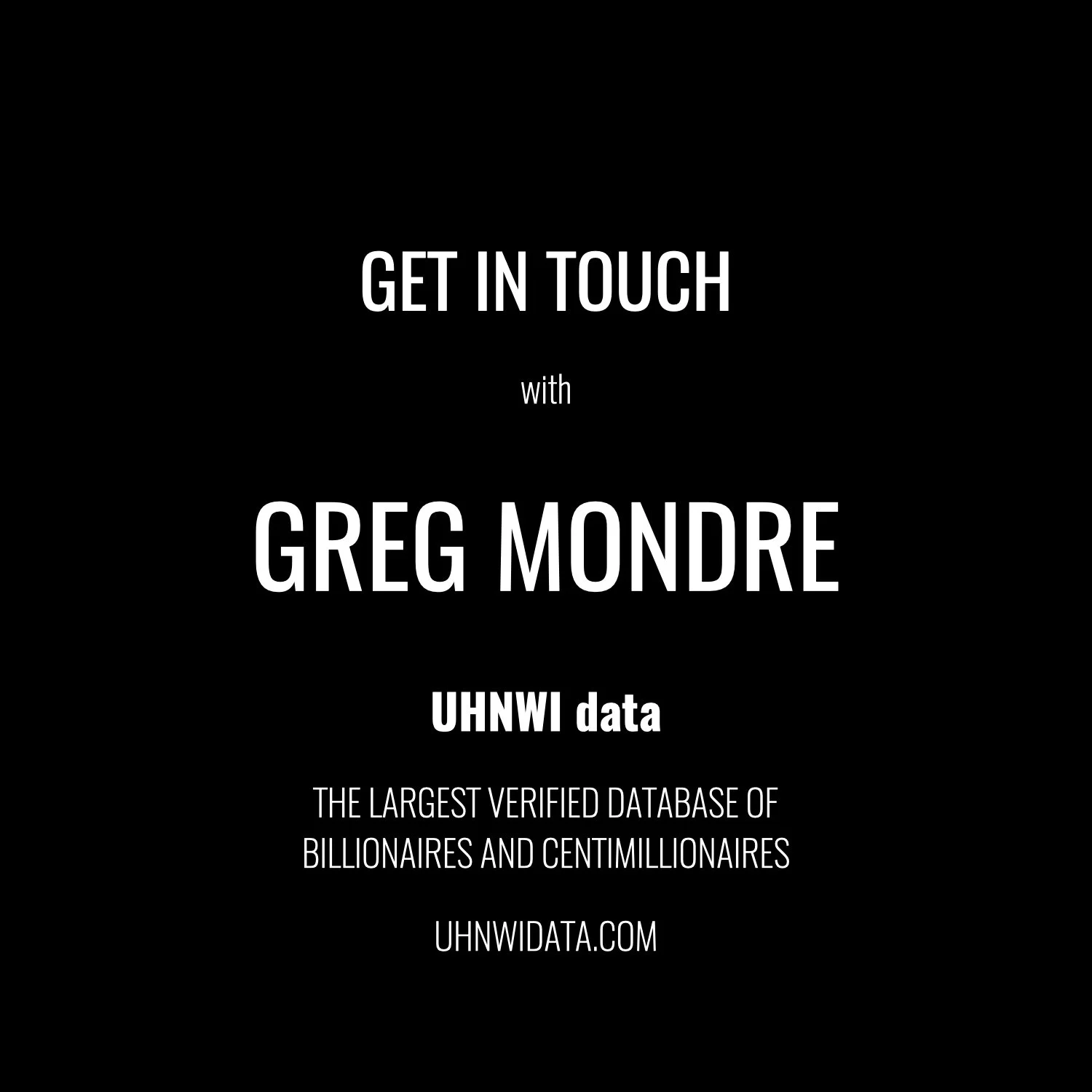 Greg Mondre | $1B+