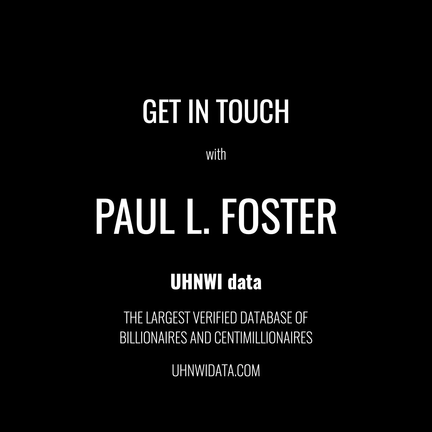 Paul Foster | $1B+