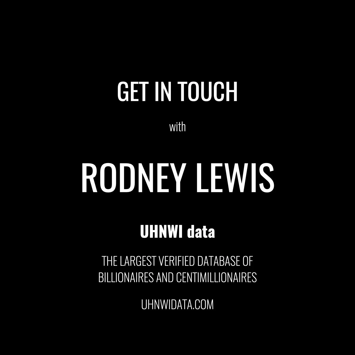 Rodney Lewis | $1B+