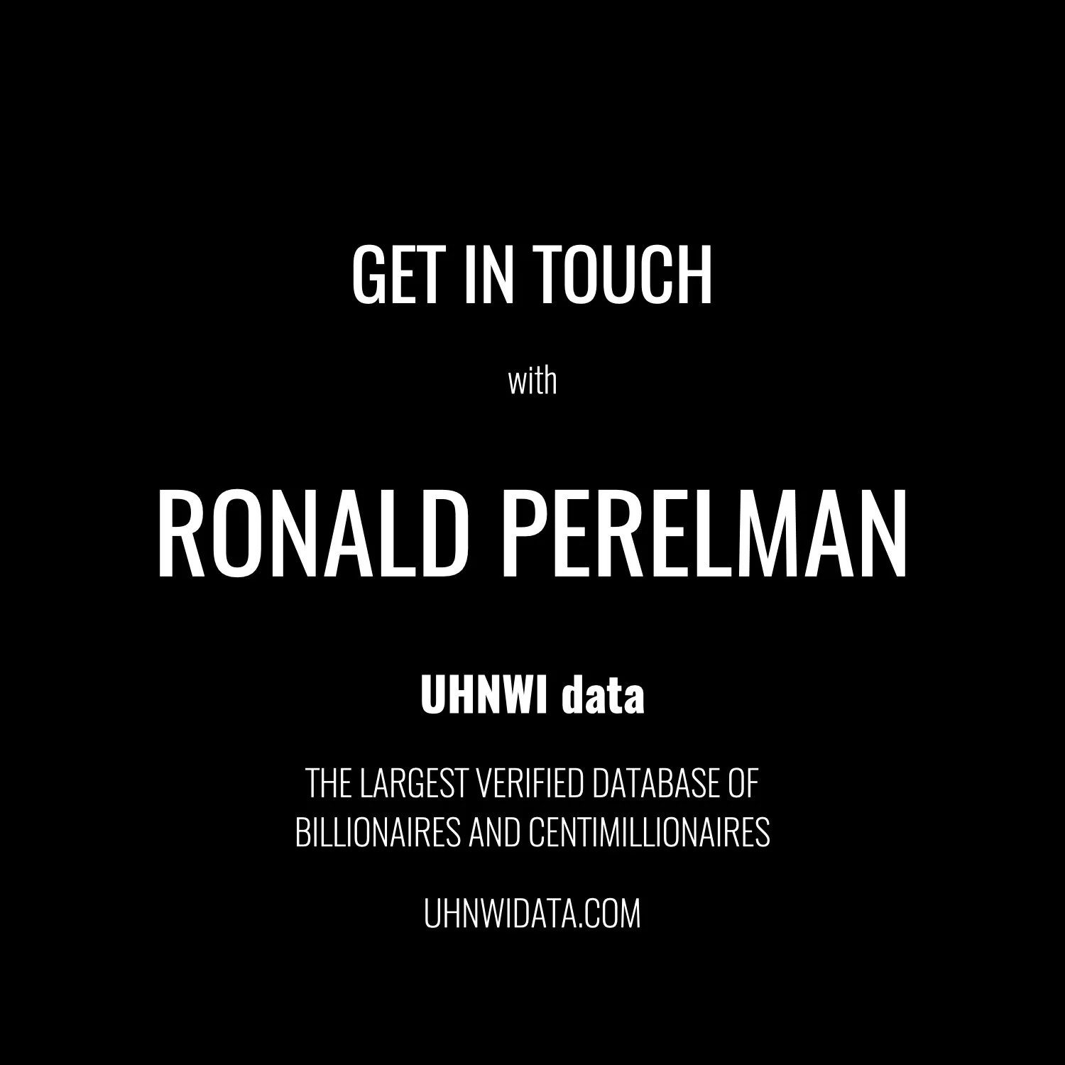 Ronald Perelman | $1B+
