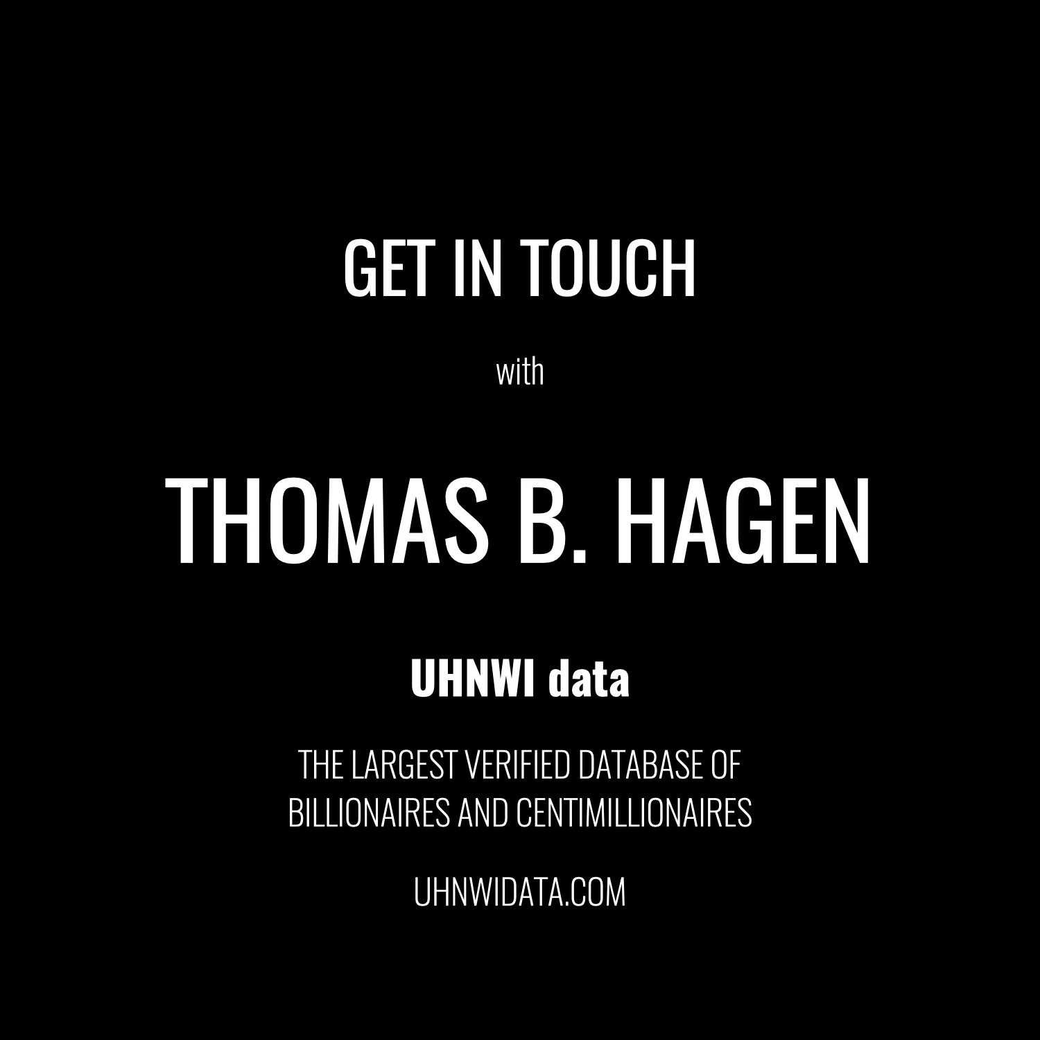 Thomas Hagen | $1B+