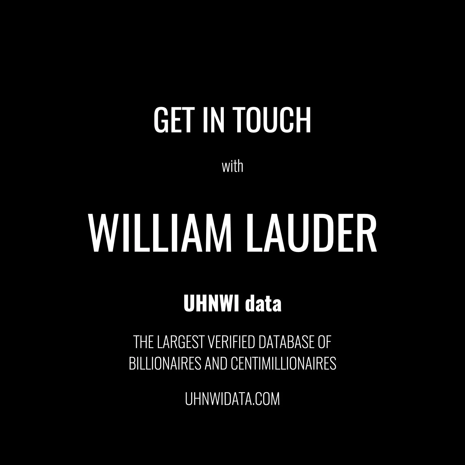 William Lauder | $1B+