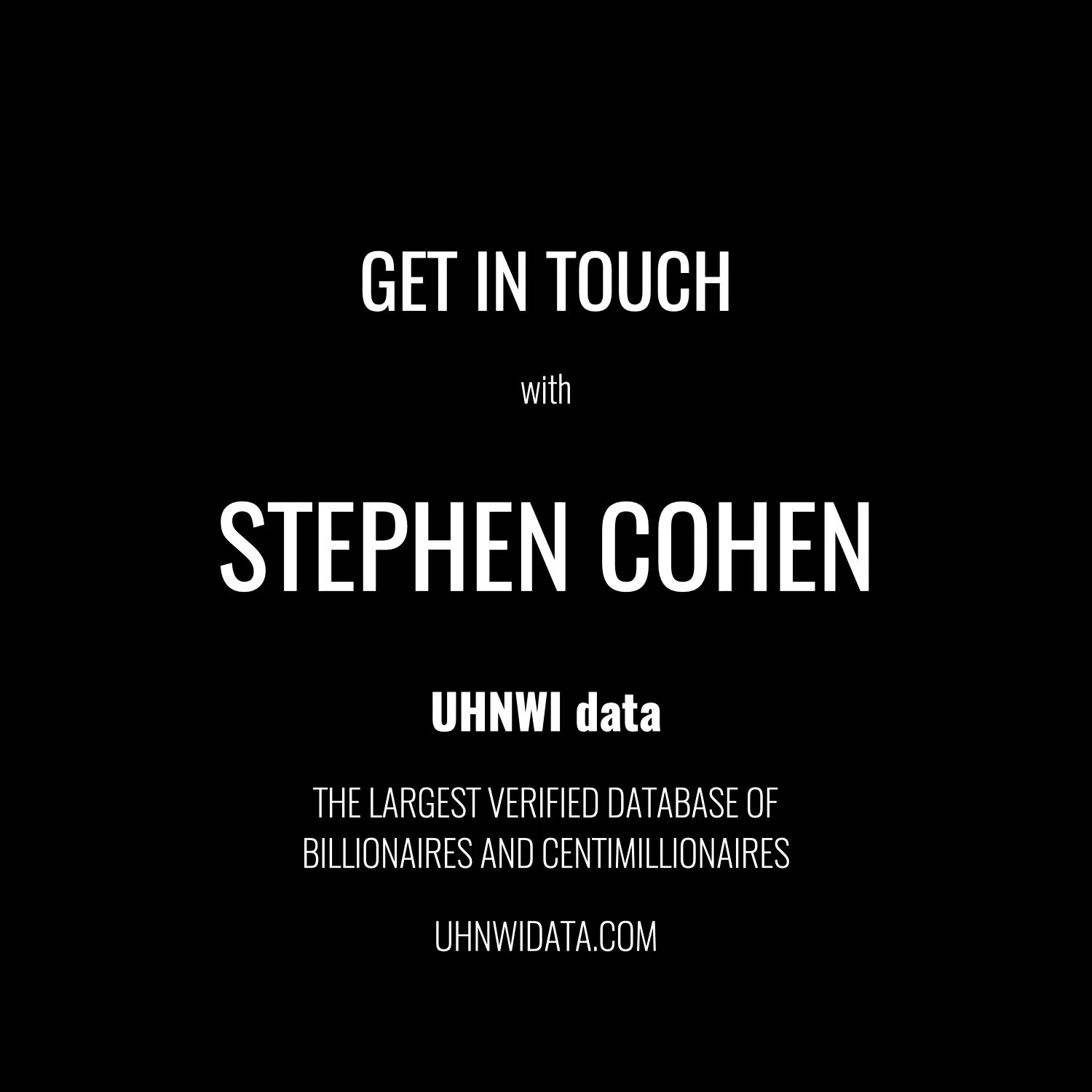 Stephen Cohen | $1B+
