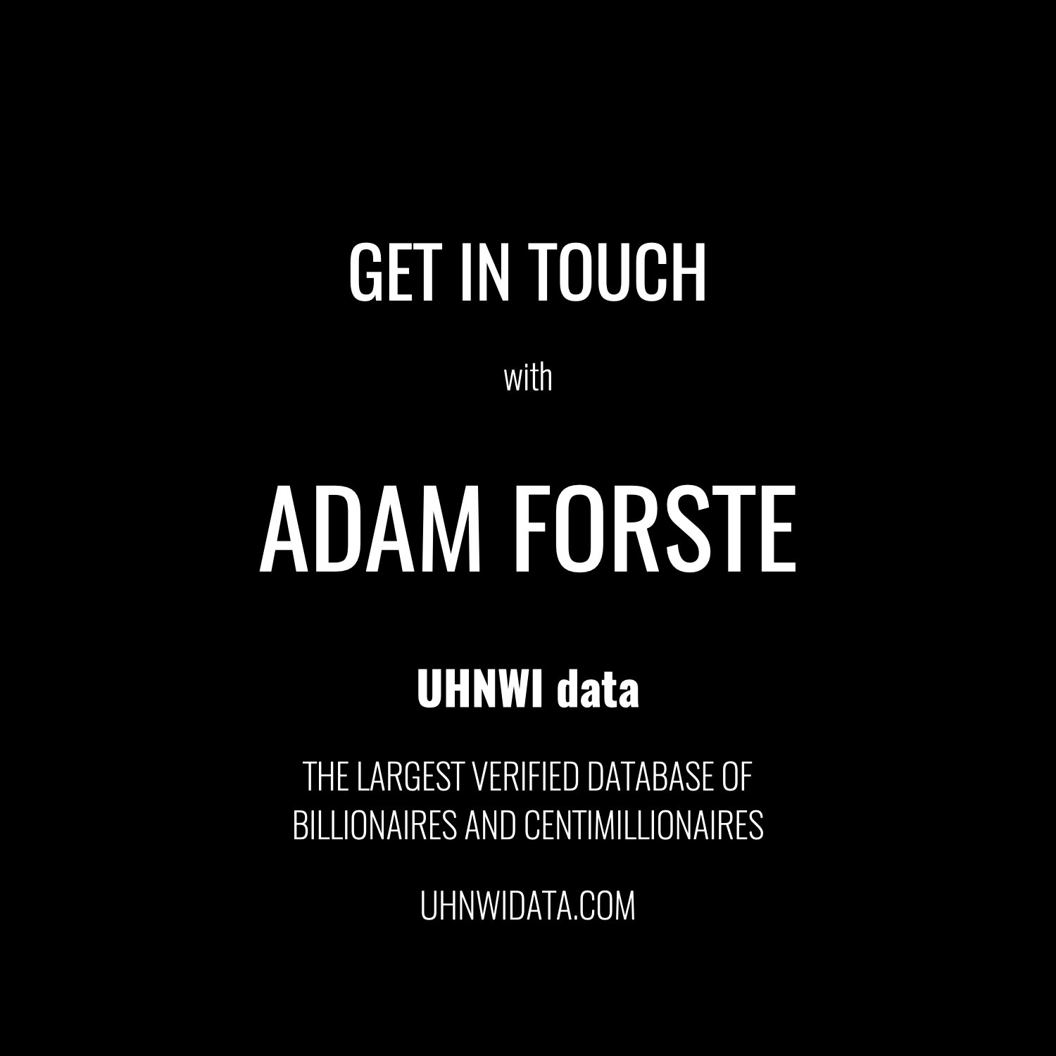 Adam Forste | $1B+
