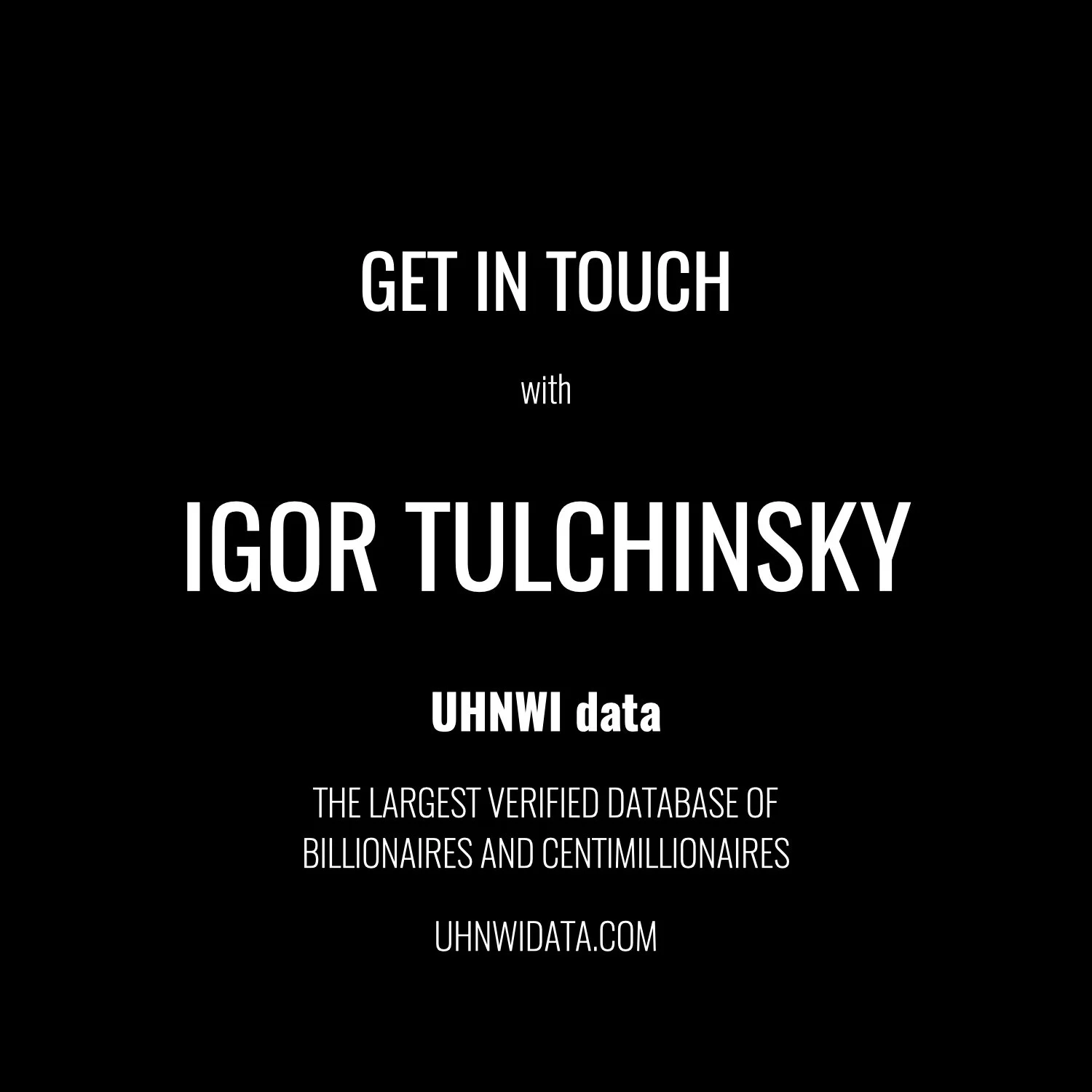 Igor Tulchinsky | $1B+