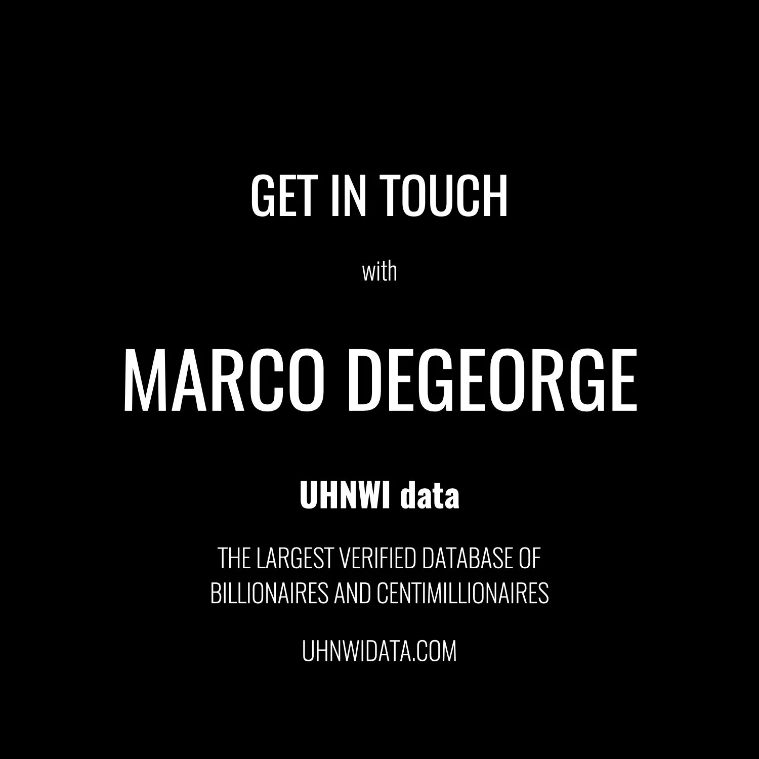 Marco DeGeorge | $1B+