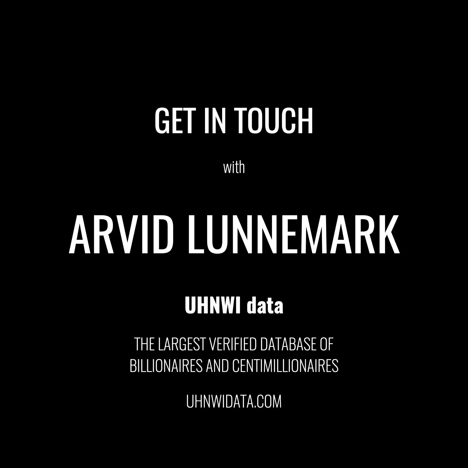 Arvid Lunnemark | $1B+